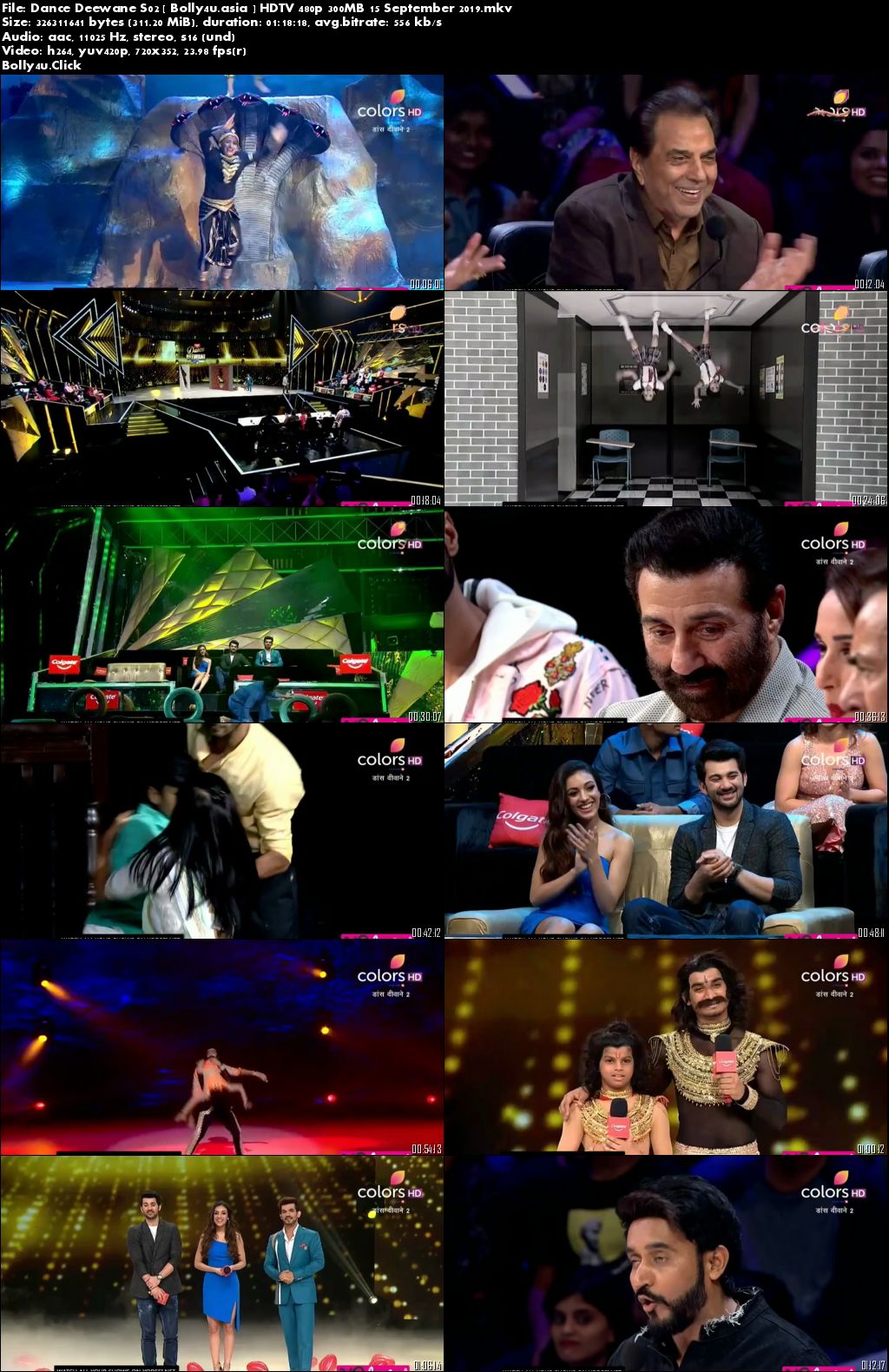 Dance Deewane S02 HDTV 480p 300MB 15 September 2019 Download