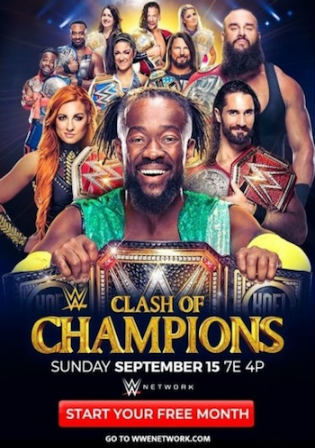 WWE Clash Of Champions 2019 PPV 800MB WEBRip 480p Watch Online Free Download bolly4u