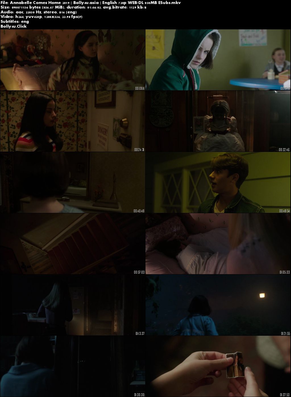 Annabelle Comes Home 2019 WEB-DL 300MB English 480p ESubs Download