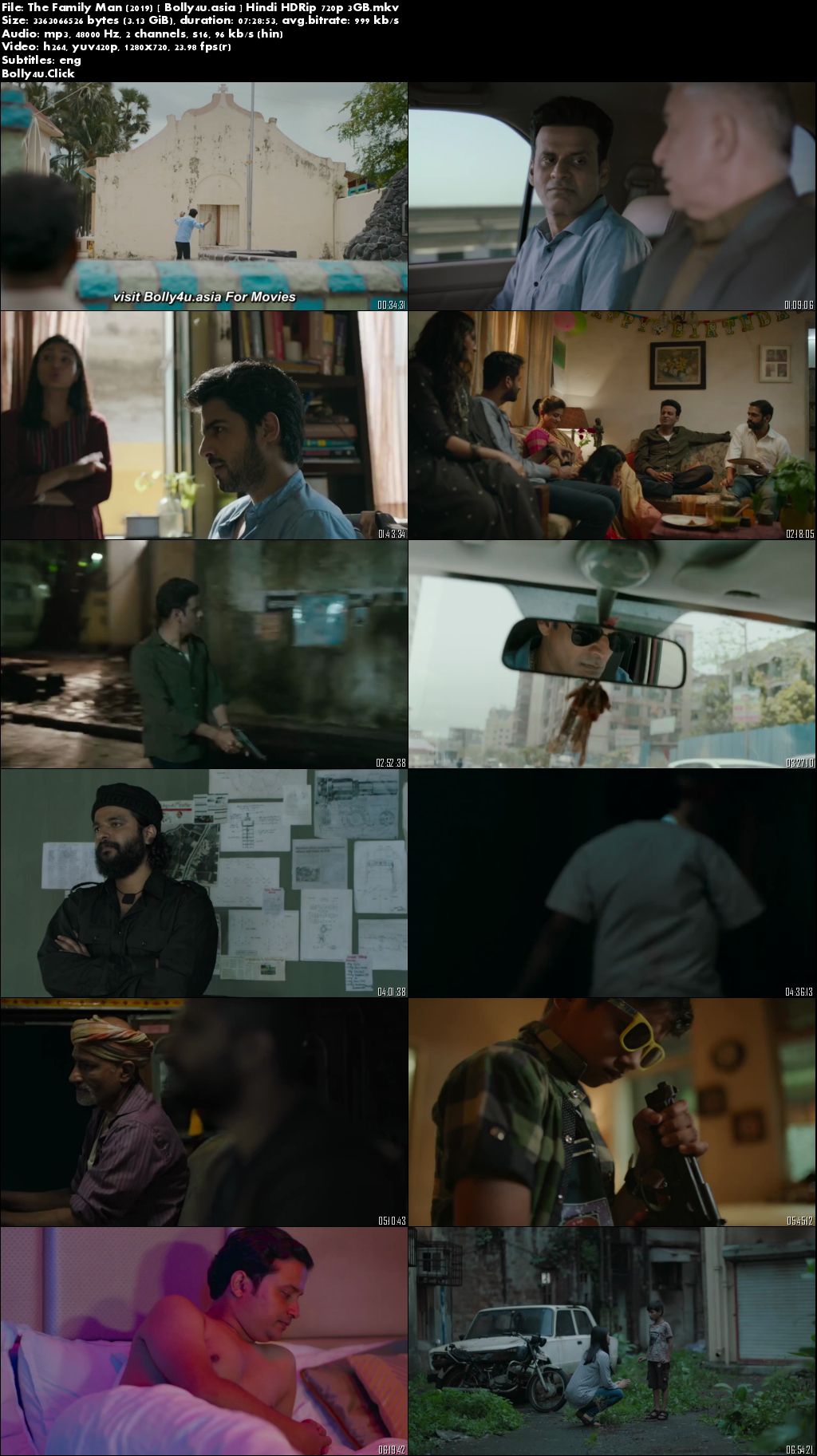The Family Man 2019 HDRip 3GB Hindi Complete Season Download 720p