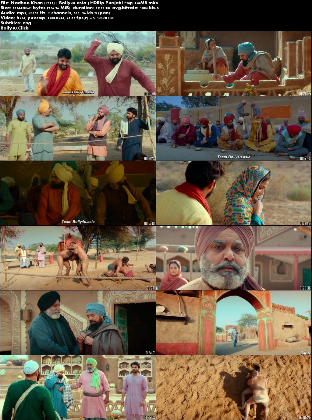 Nadhoo Khan 2019 HDRip 950MB Punjabi 720p ESub Download