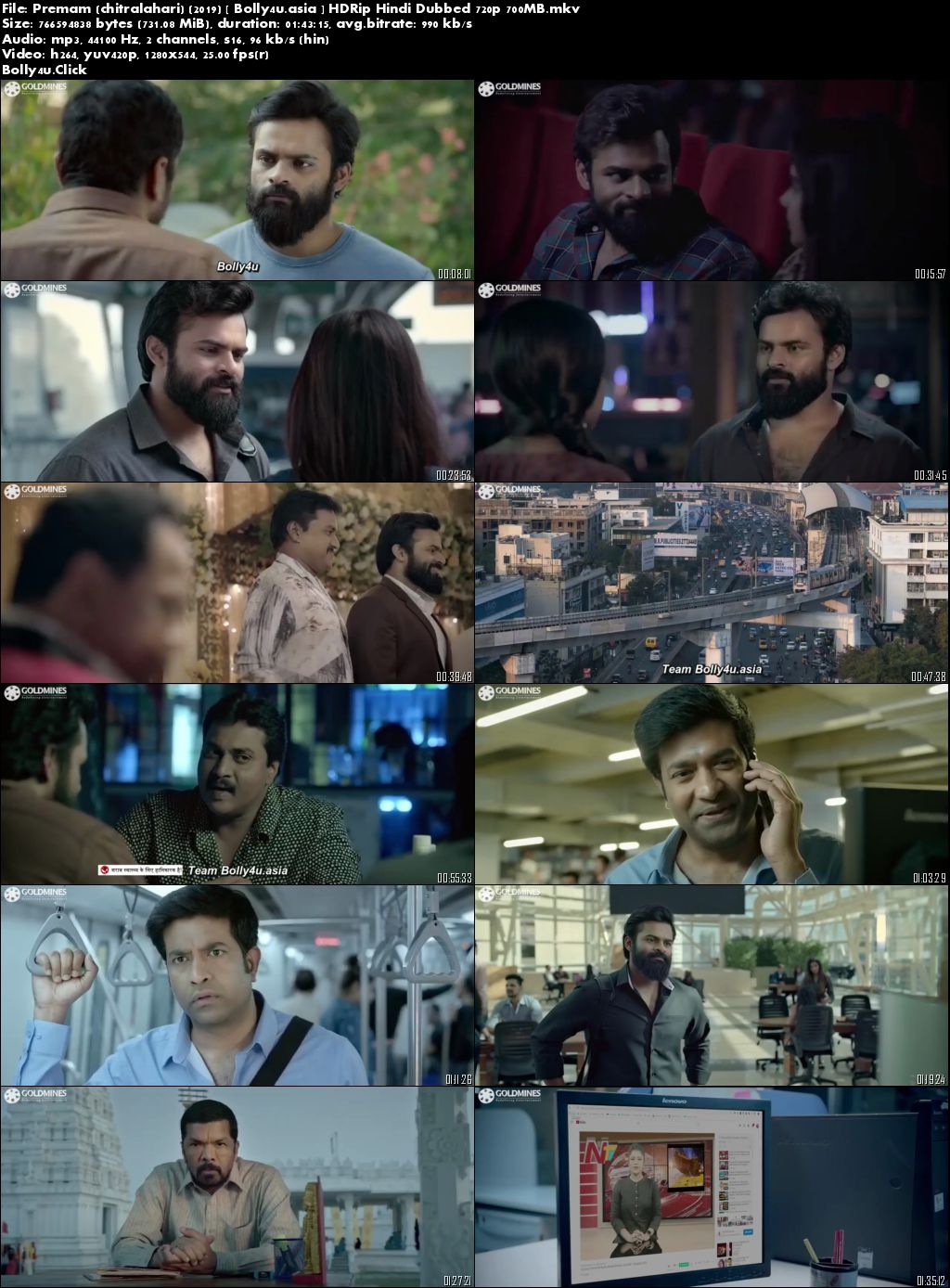 Premam 2019 HDRip 300Mb Hindi Dubbed 480p Download