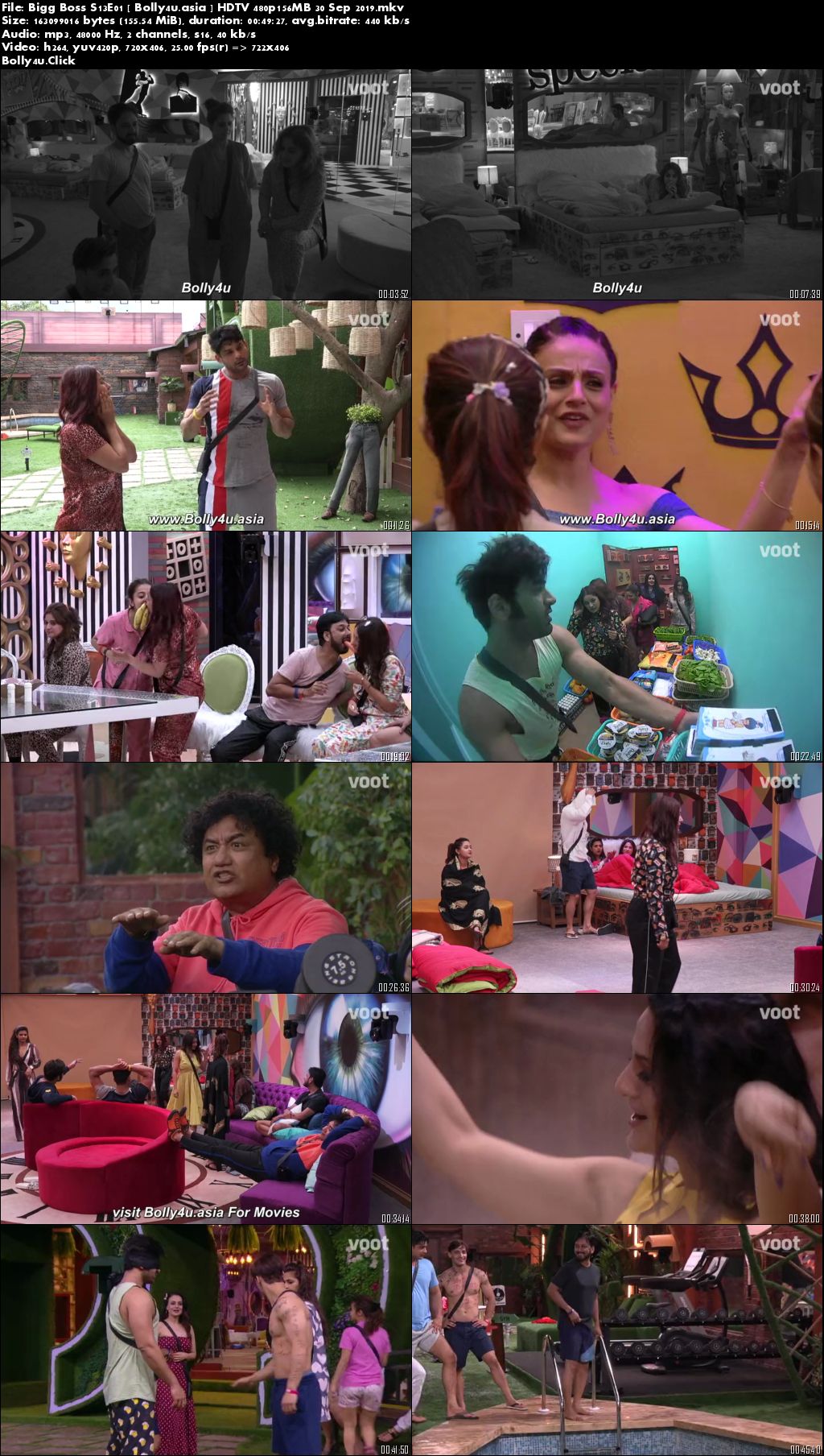 Bigg Boss S13E01 HDTV 480p 150MB 30 September 2019 Download