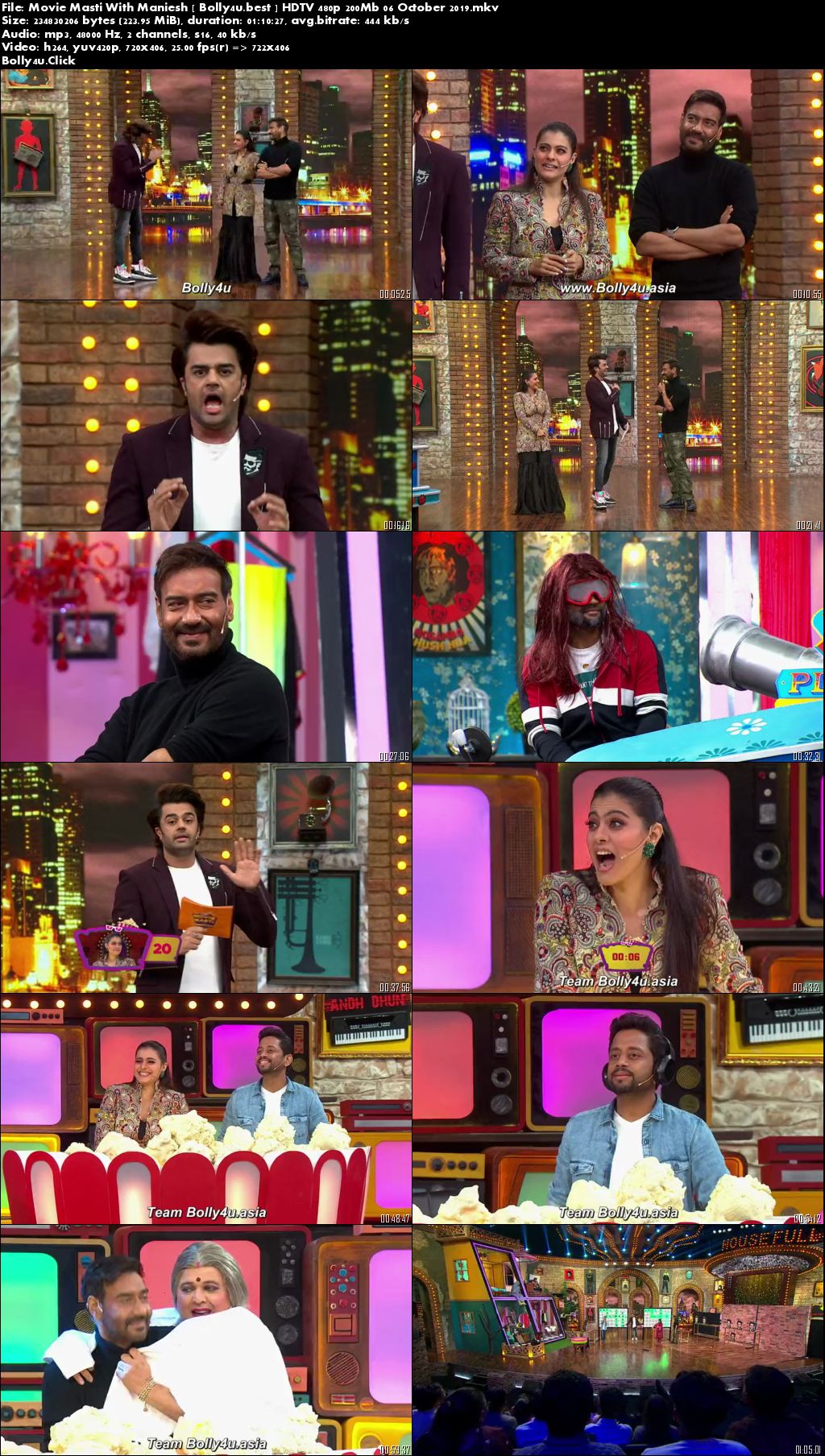 Movie Masti With Maniesh Paul HDTV 480p 200Mb 06 October 2019 Download