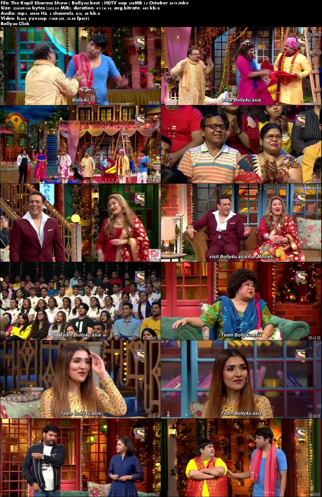 The Kapil Sharma Show HDTV 480p 250MB 13 October 2019 Download