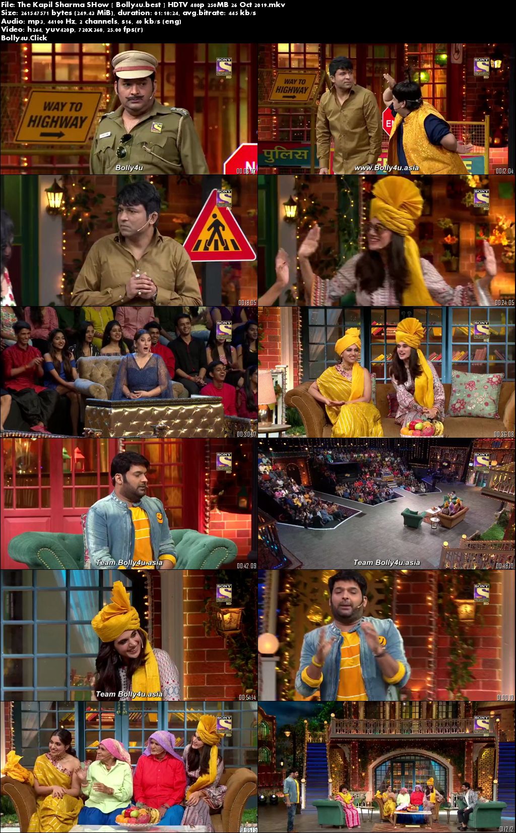 The Kapil Sharma Show HDTV 480p 250MB 26 Oct 2019 Download