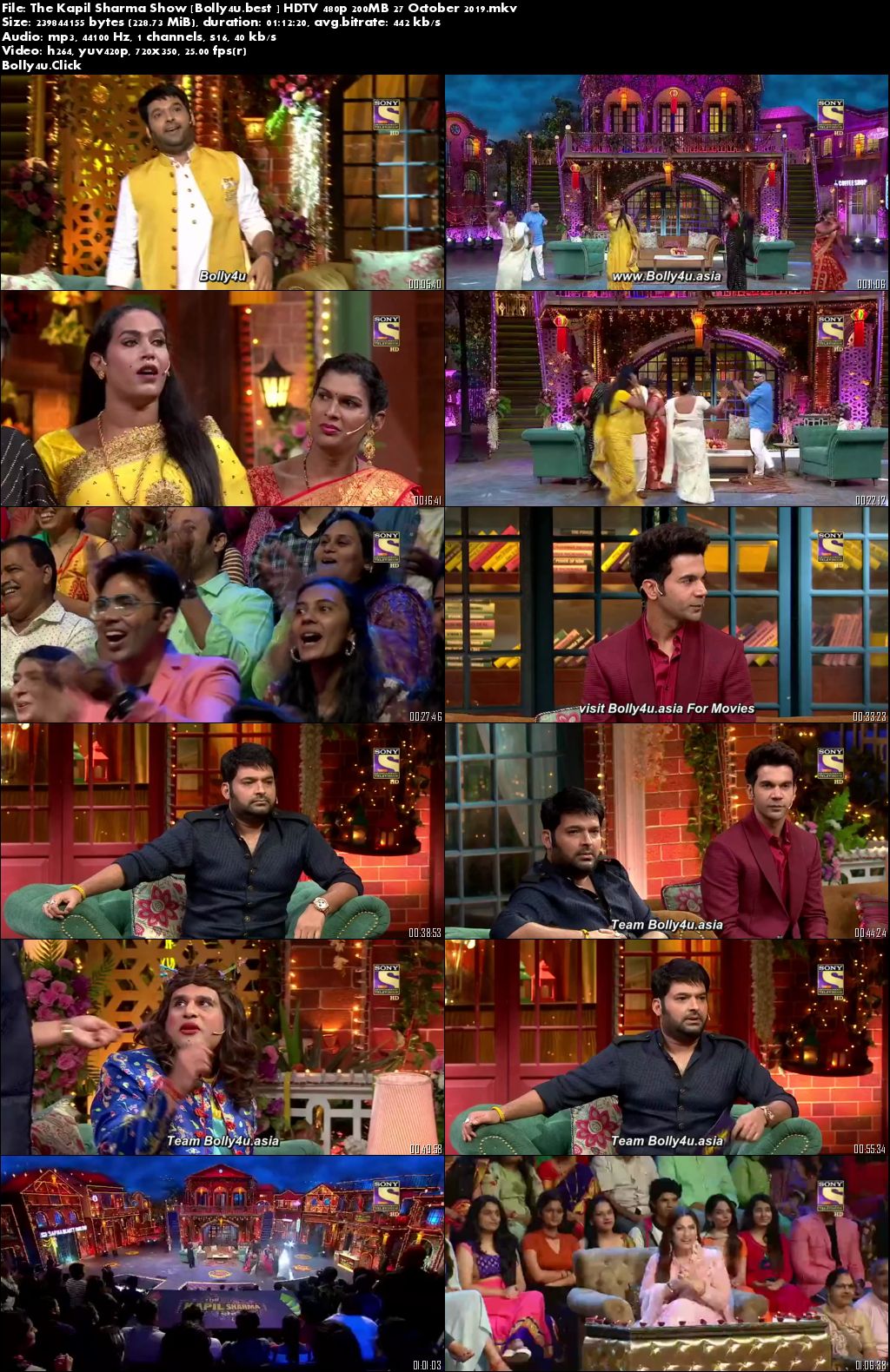 The Kapil Sharma Show HDTV 480p 200MB 27 October 2019 Download