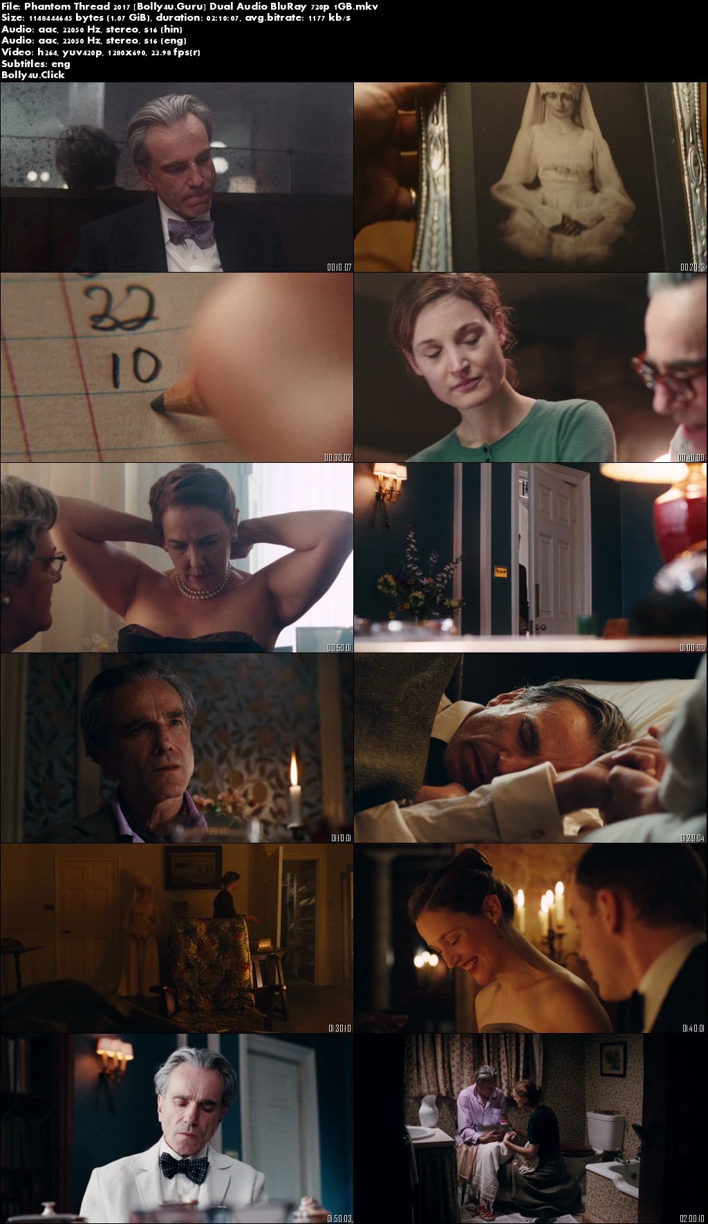 Phantom Thread 2017 BluRay 400MB Hindi Dual Audio 480p Download