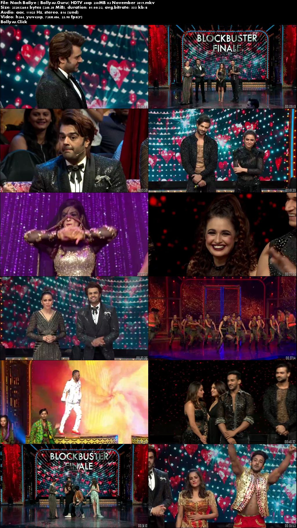 Nach Baliye HDTV 480p 250MB 03 November 2019 Download