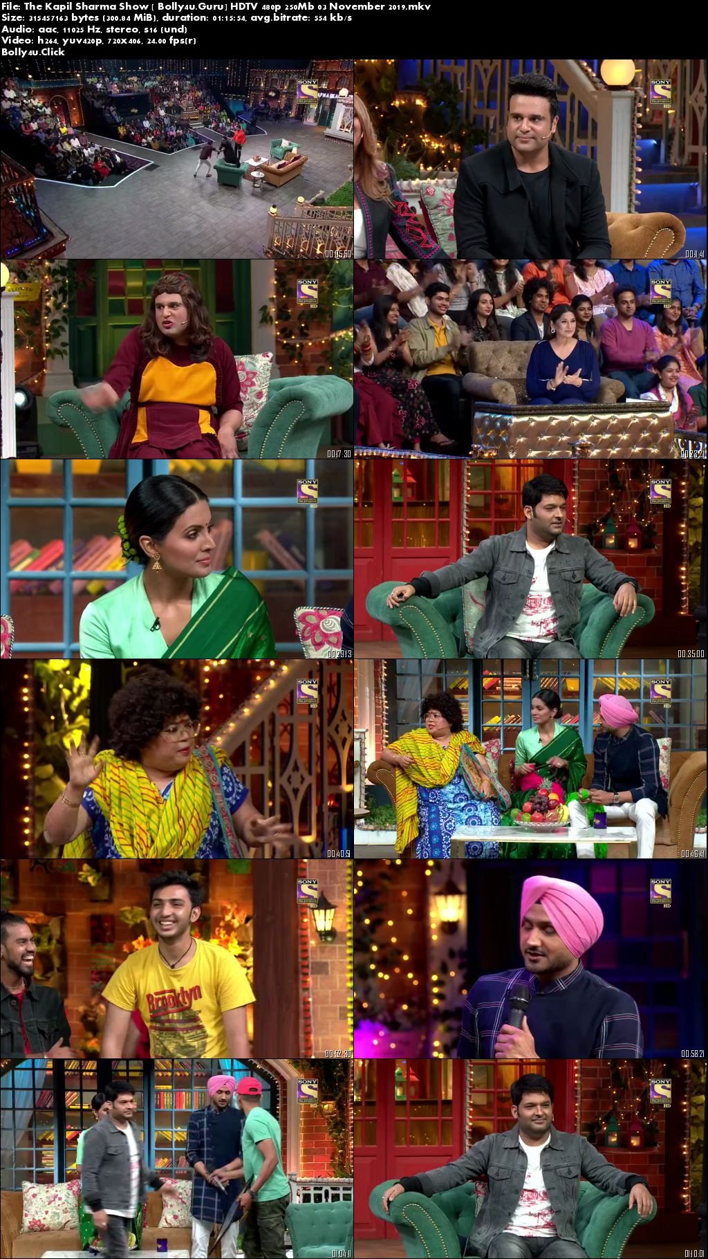 The Kapil Sharma Show HDTV 480p 250Mb 03 November 2019 Download