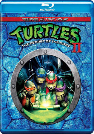 Teenage Mutant Ninja Turtles II The Secret Of The Ooze 1991 BRRip 300MB Hindi Dual Audio 480p