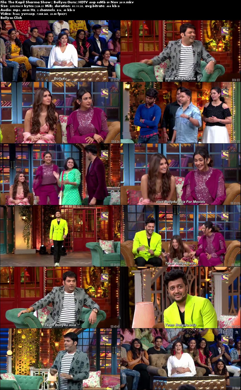 The Kapil Sharma Show HDTV 480p 200Mb 09 November 2019 Download