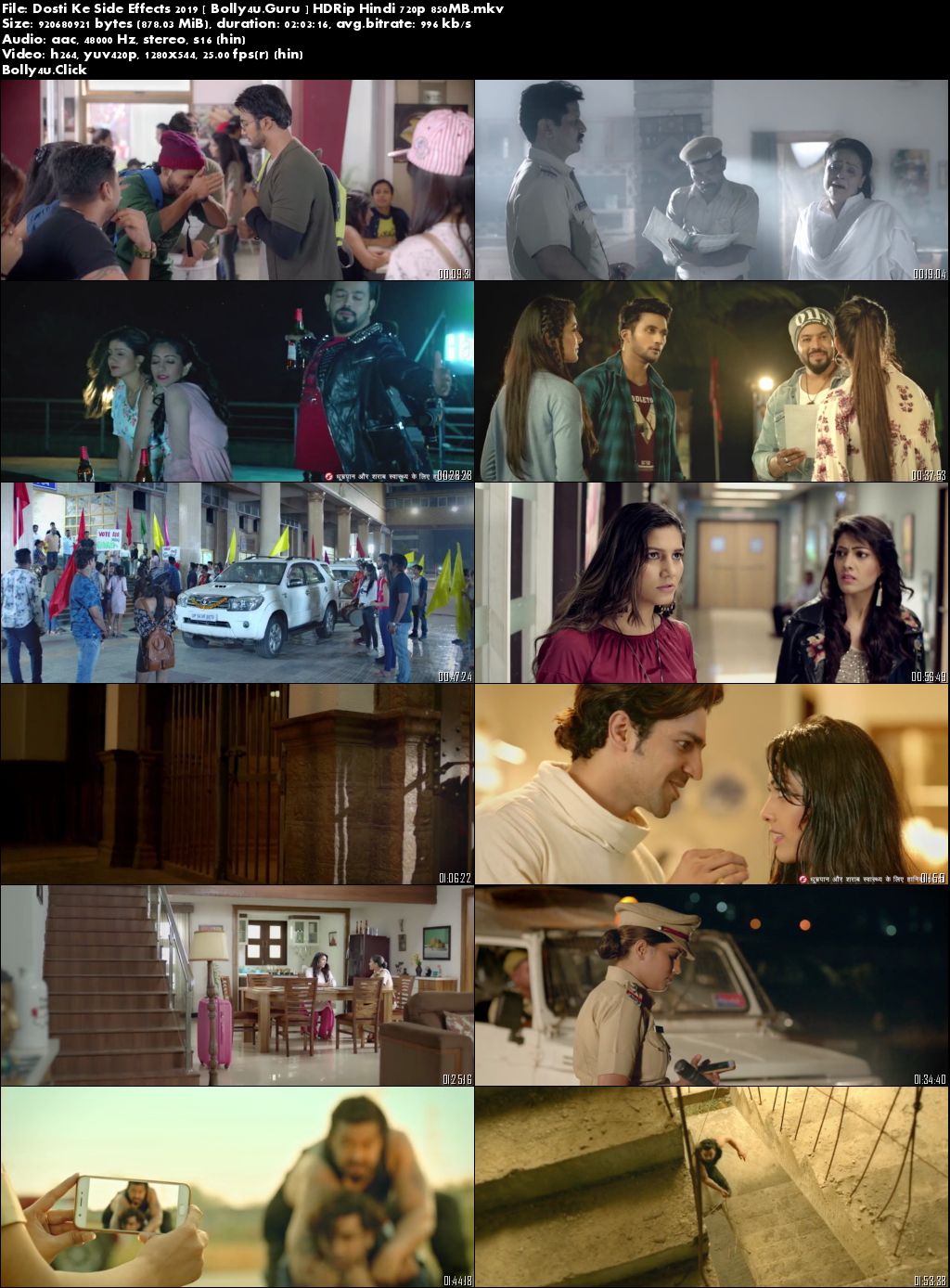 Dosti Ke Side Effects 2019 HDRip 850Mb Full Hindi Movie Download 720p