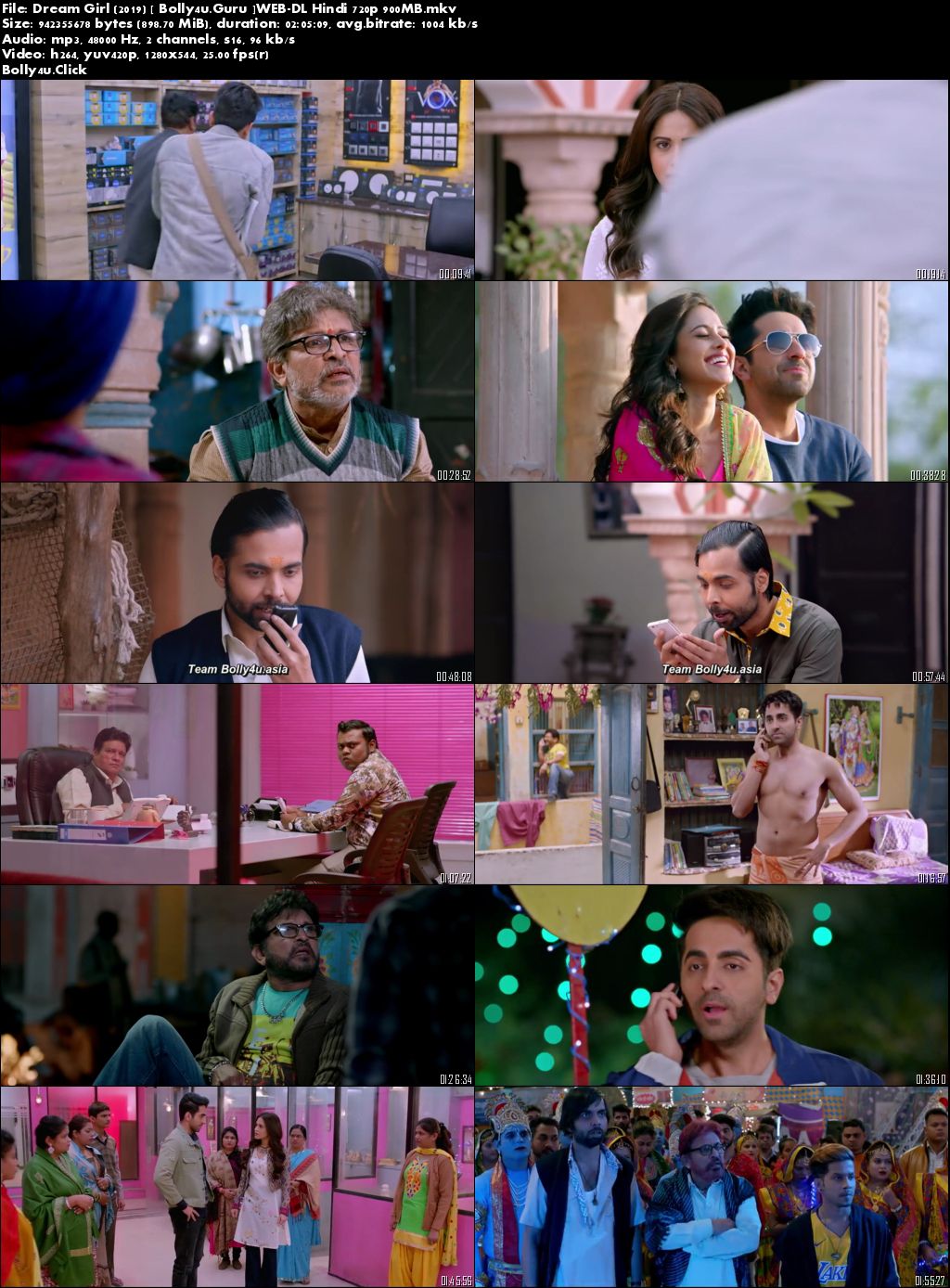 Dream Girl 2019 WEB-DL 300Mb Full Hindi Movie Download 480p