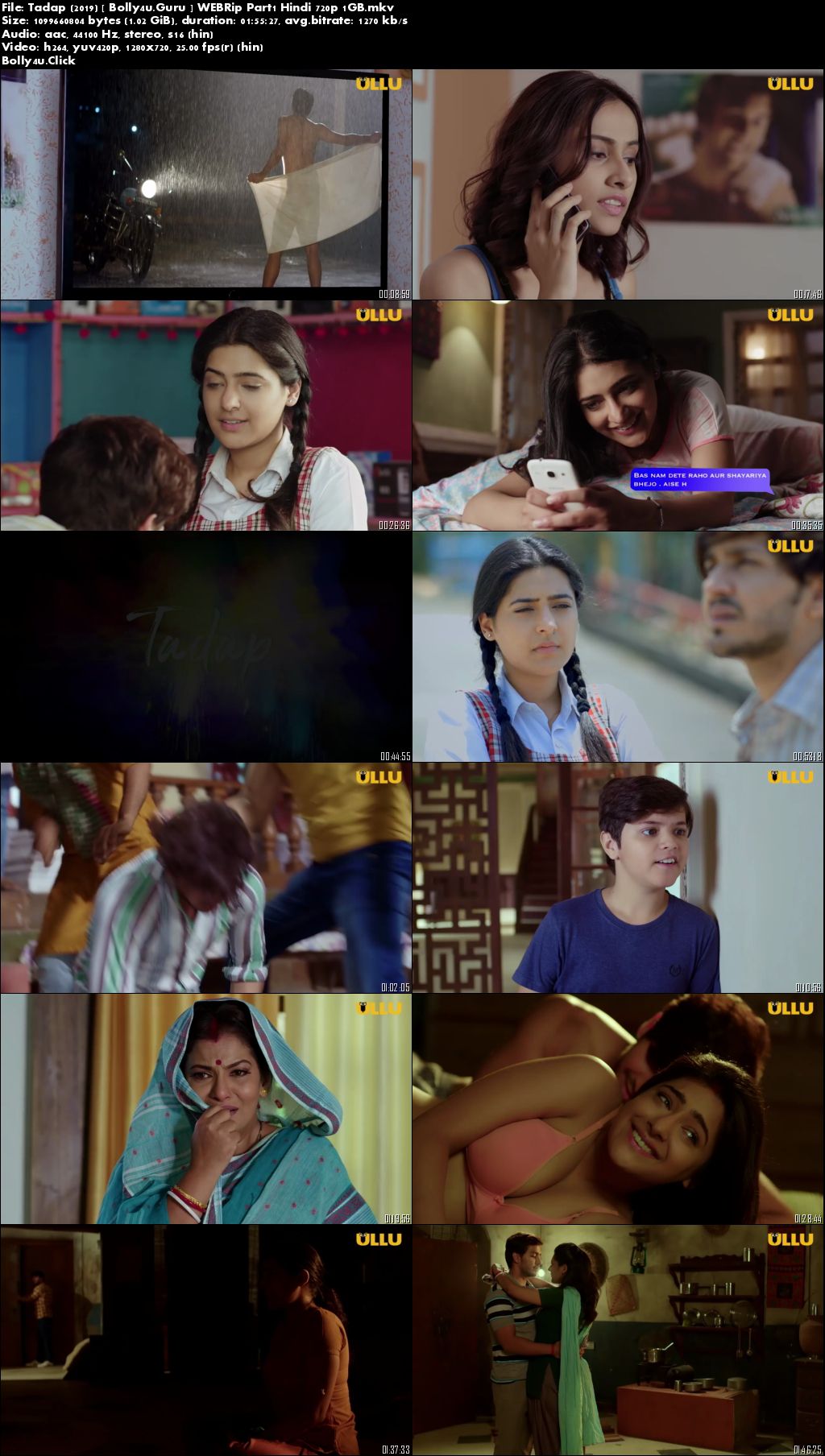 Tadap 2019 WEBRip 1GB Hindi WEB Series Part 1 Download 720p