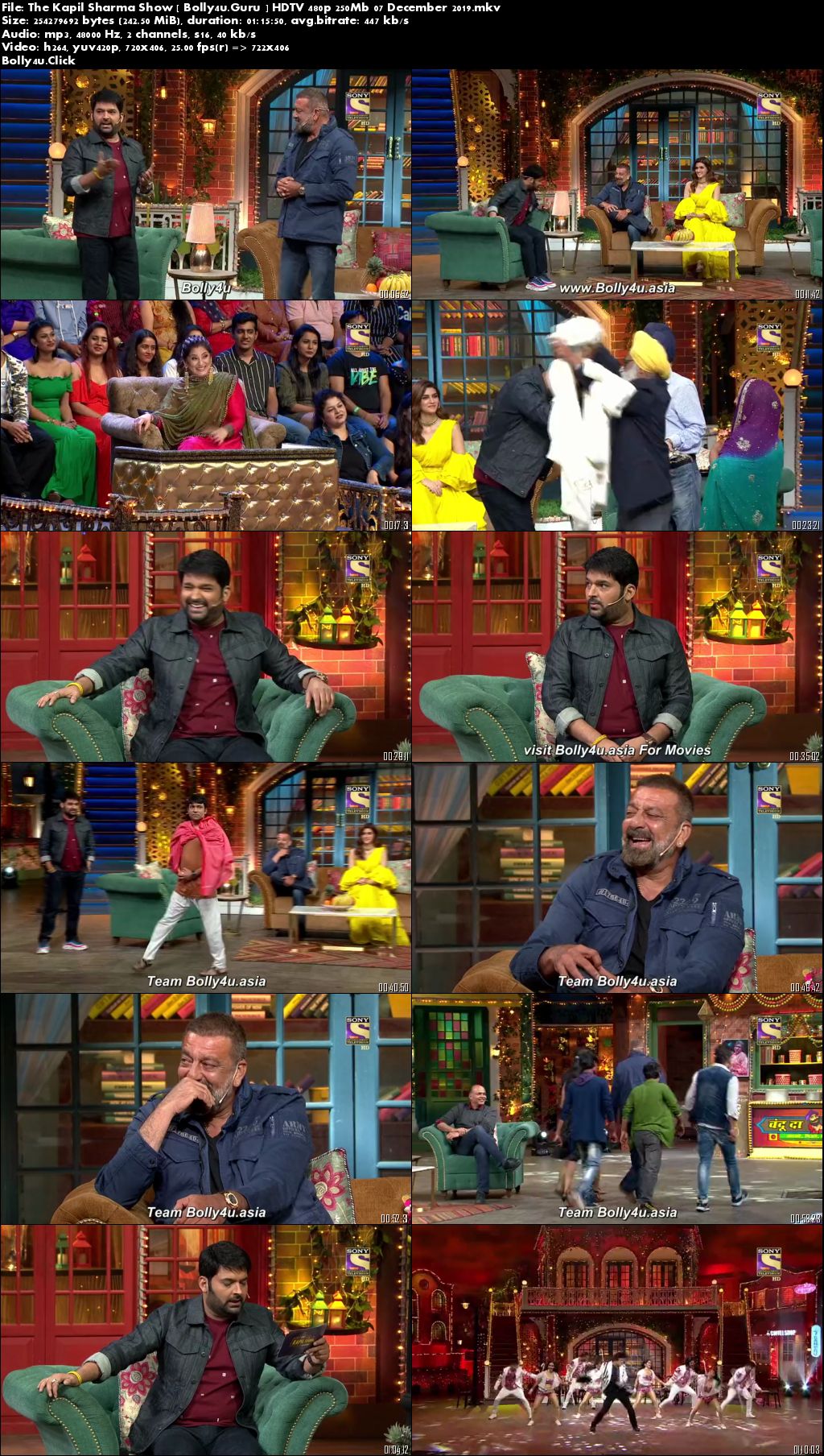 The Kapil Sharma Show HDTV 480p 250Mb 07 December 2019 download