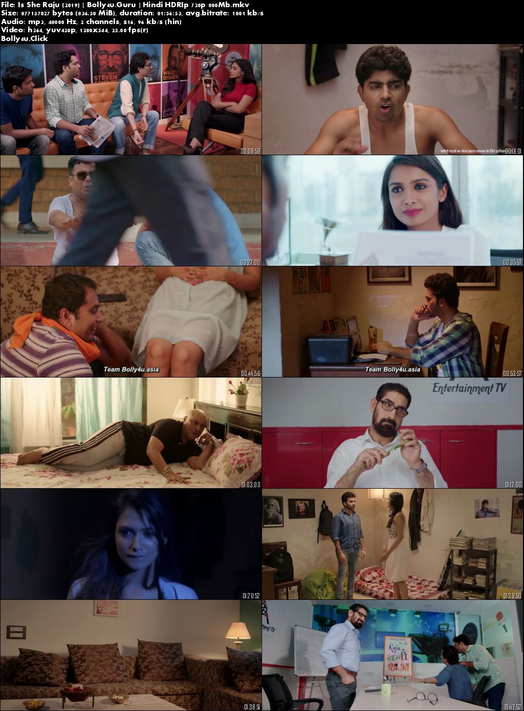 Is She Raju 2019 HDRip 800Mb Full Hindi Movie Download 720p