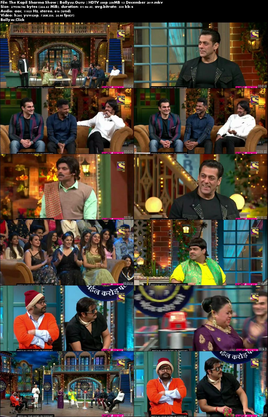 The Kapil Sharma Show HDTV 480p 250MB 15 December 2019 Download