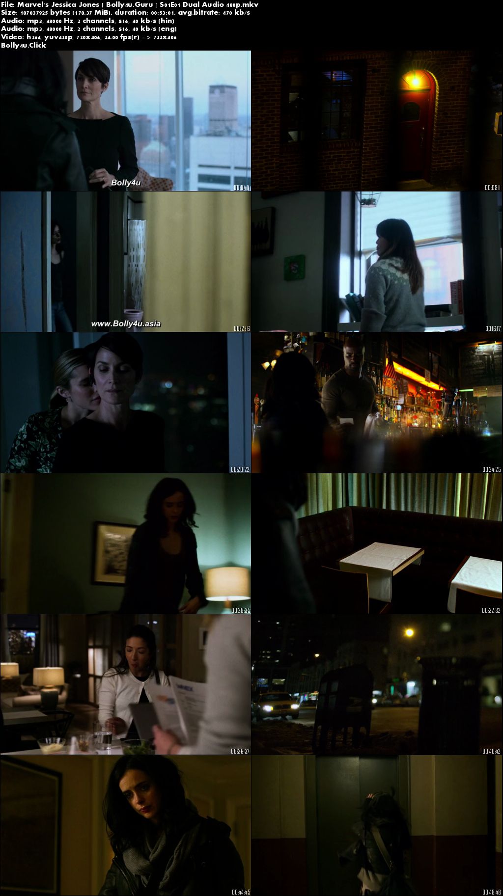 Jessica Jones WEB-DL 2.2GB Hindi Dual Audio S01 Complete Download 480p