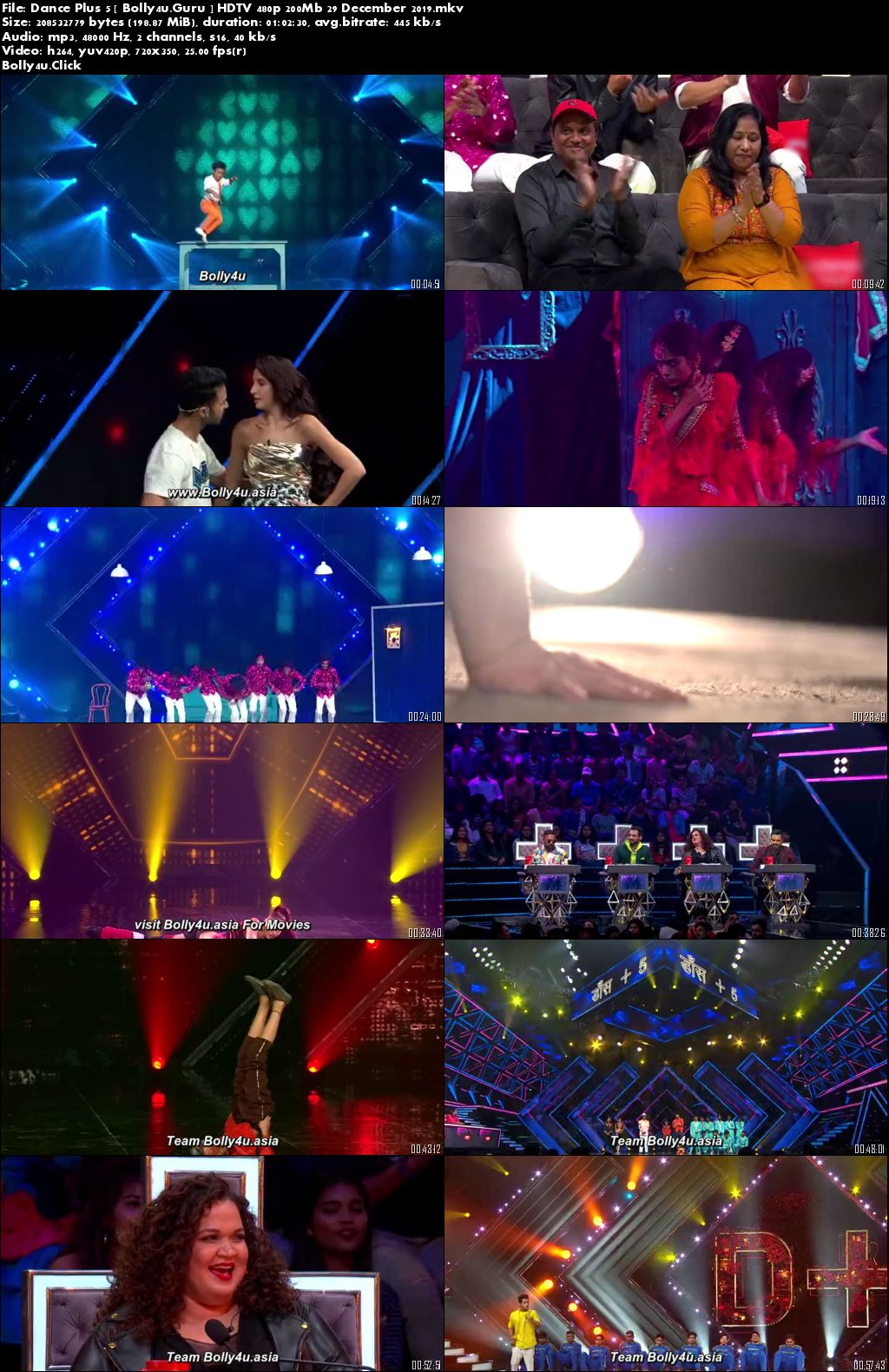 Dance Plus 5 HDTV 480p 200Mb 29 December 2019 Download