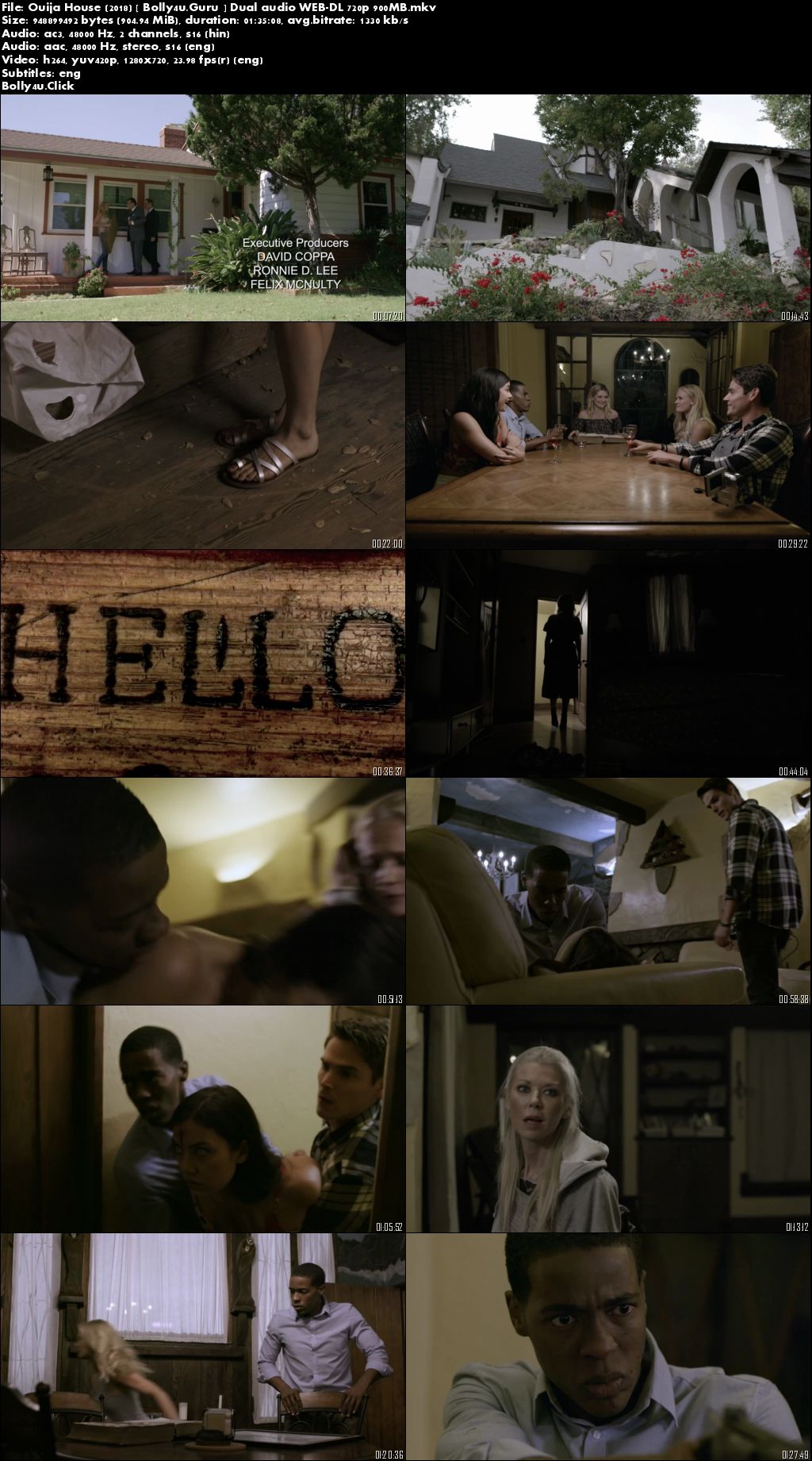 Ouija House 2018 WEB-DL 900MB Hindi Dual Audio 720p Download