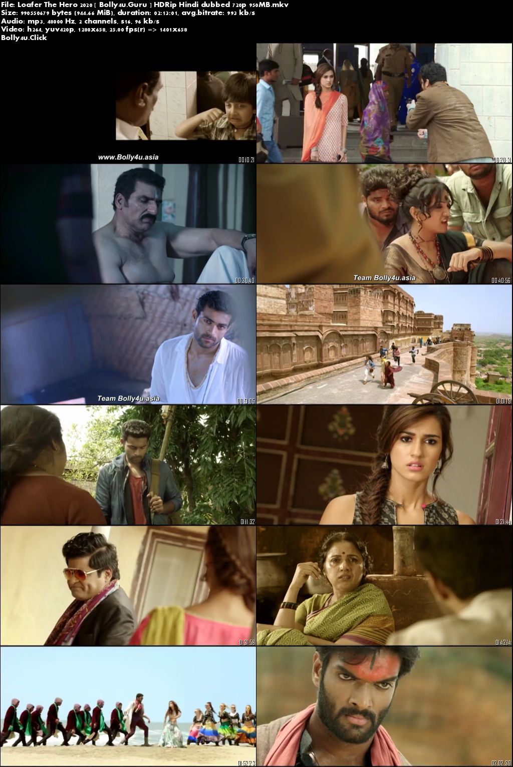 Loafer The Hero 2020 HDRip 950Mb Hindi Dubbed 720p Download