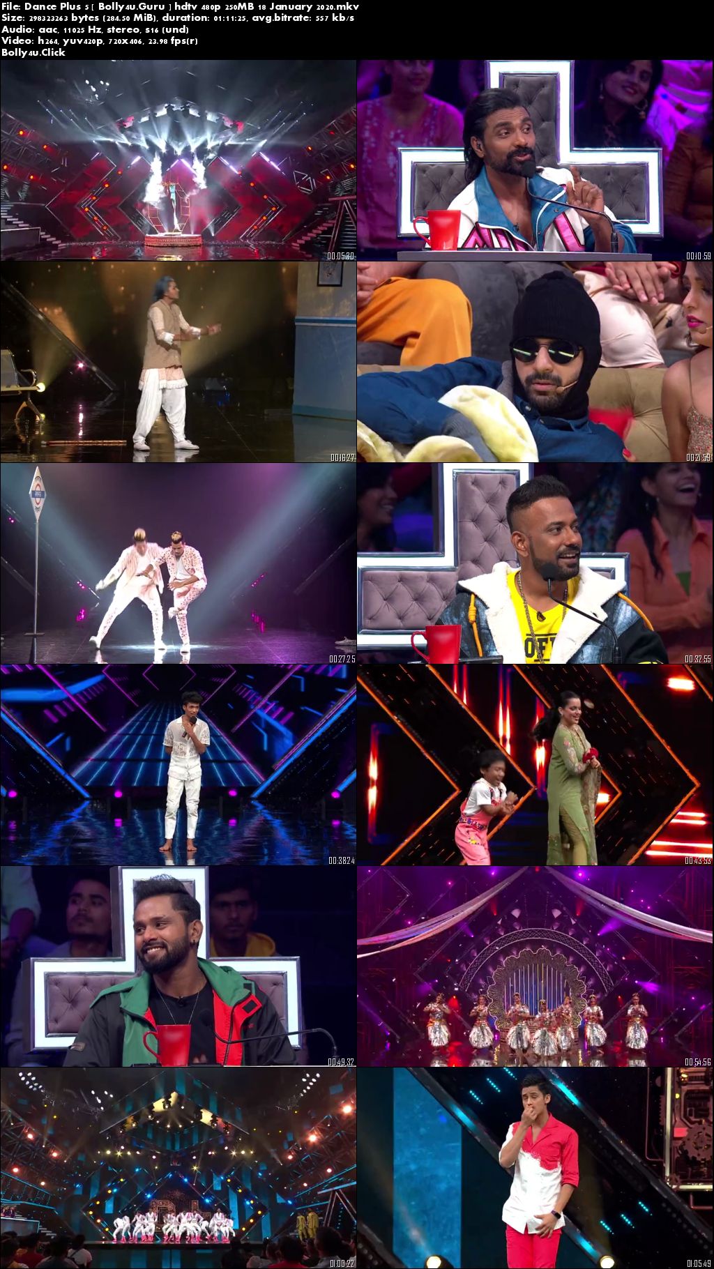 Dance Plus 5 HDTV 480p 250MB 18 January 2020 Download