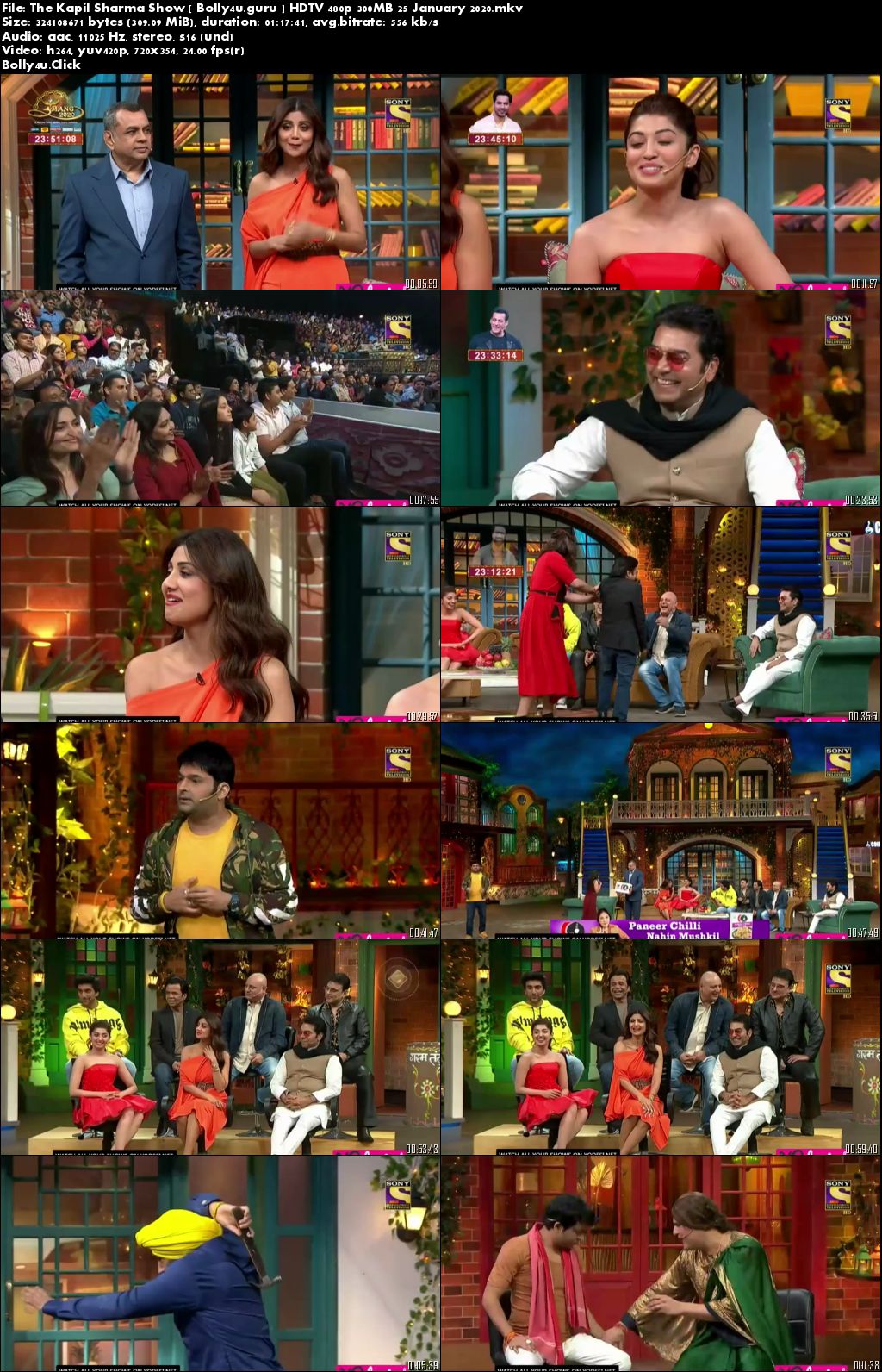The Kapil Sharma Show HDTV 480p 300MB 25 January 2020 Download