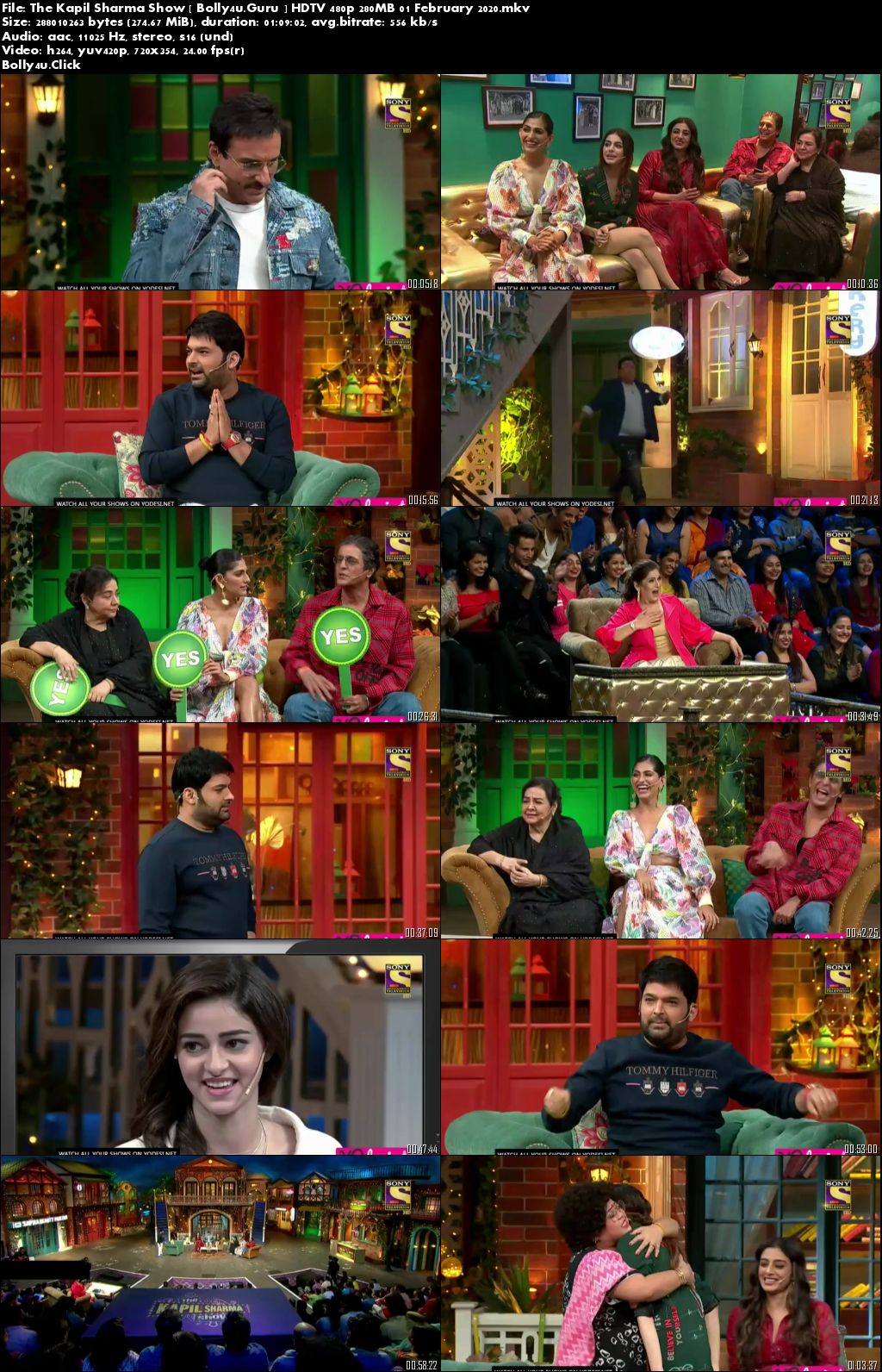The Kapil Sharma Show HDTV 480p 250MB 01 February 2020 Download