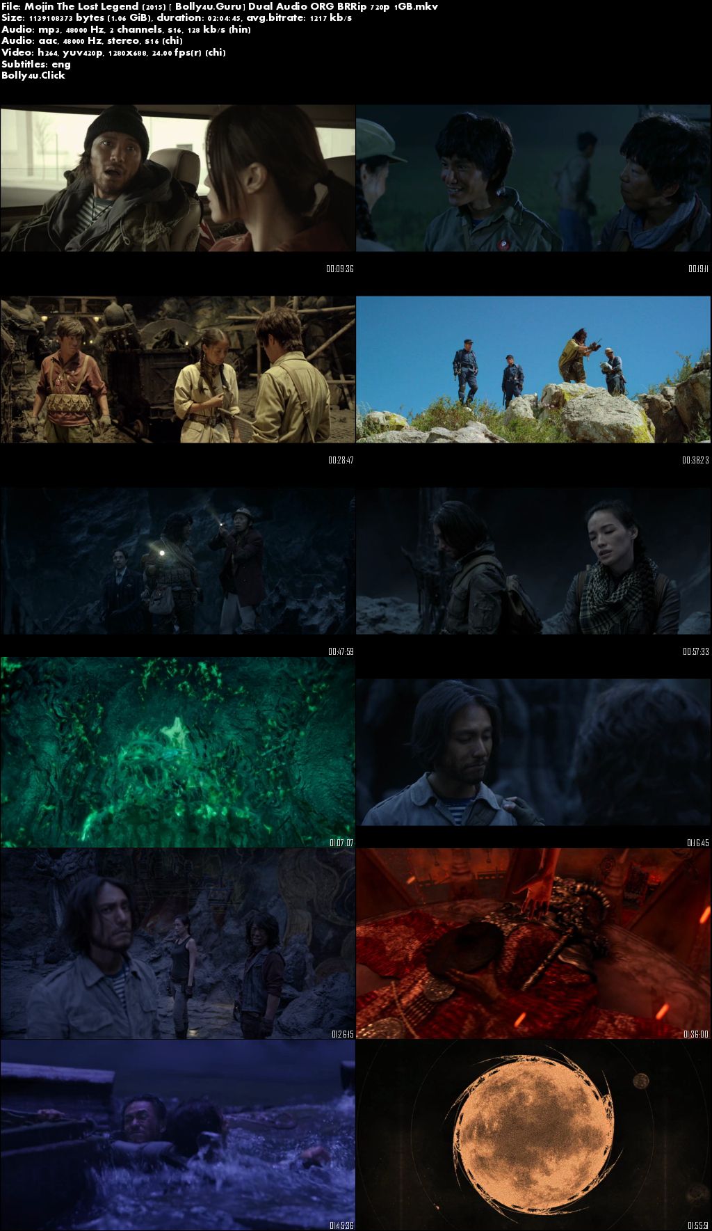 Mojin The Lost Legend 2015 BRRip 1GB Hindi Dual Audio ORG 720p download