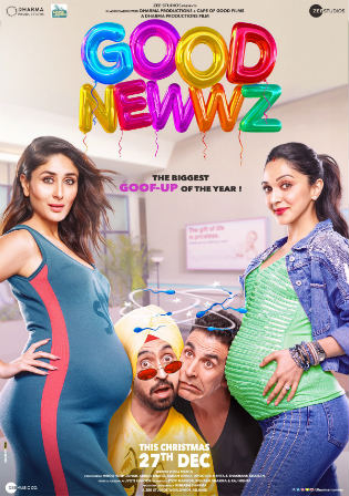 Good Newwz 2019 WEB-DL 400Mb Full Hindi Movie Download 480p