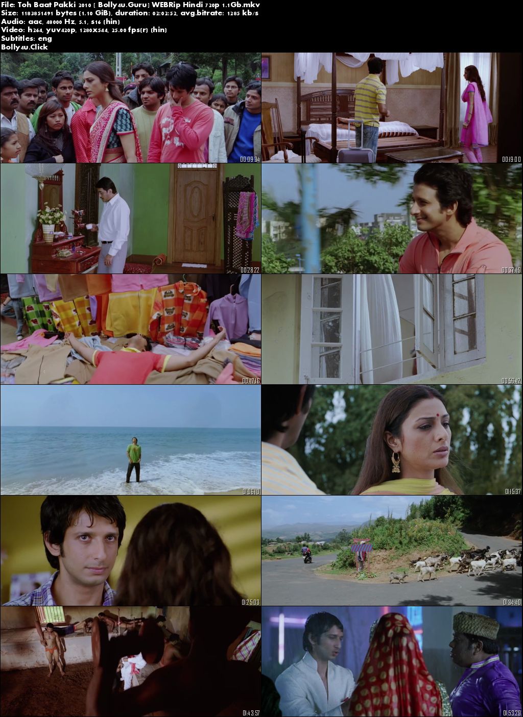 Toh Baat Pakki 2010 WEBRip 1.1GB Full Hindi Movie Download 720p