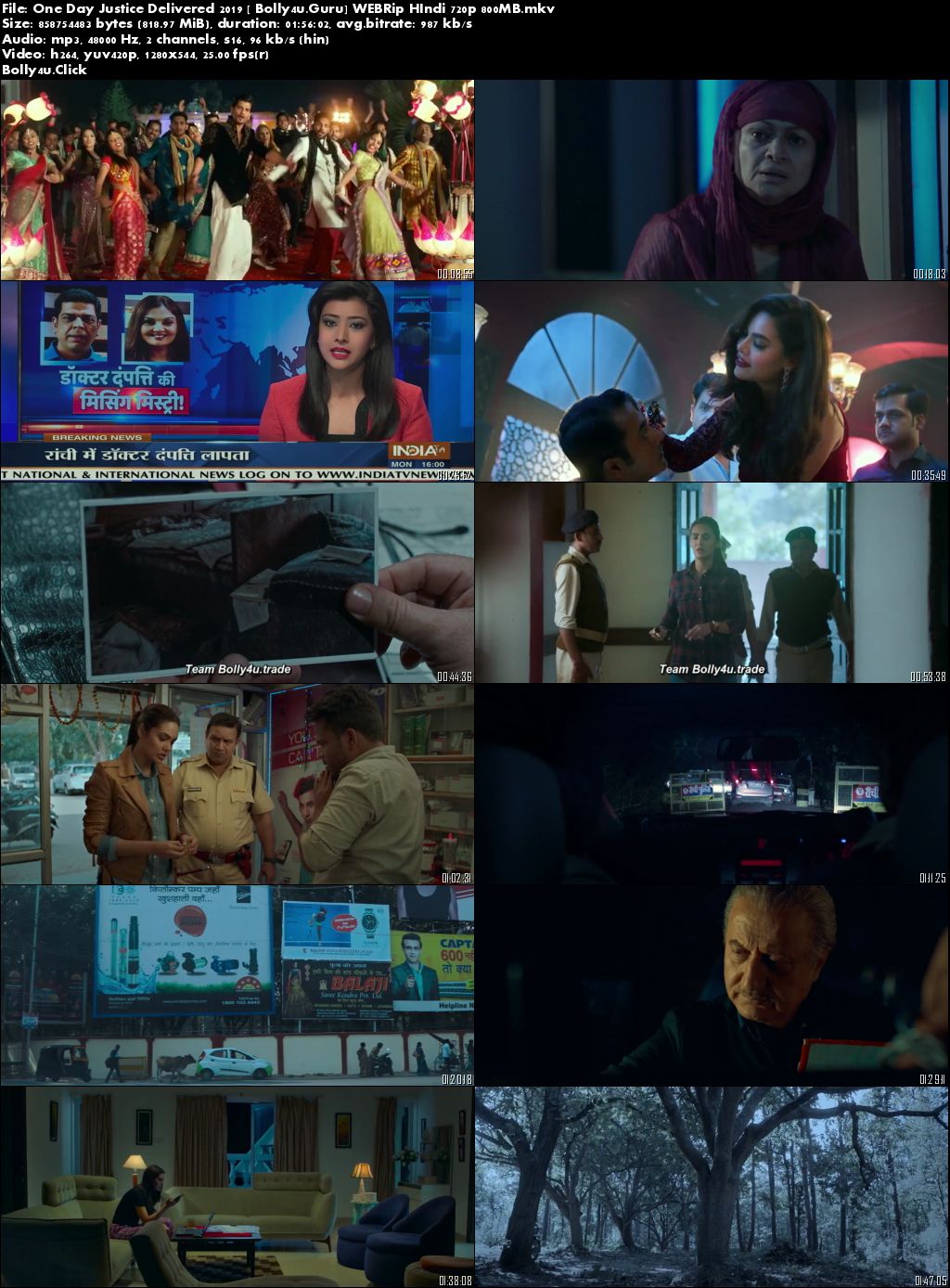 One Day Justice Delivered 2019 WEBRip 800MB Hindi 720p Download