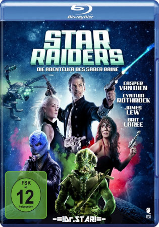 Star Raiders The Adventures of Saber Raine 2017 BRRip 700MB Hindi Dual Audio 720p