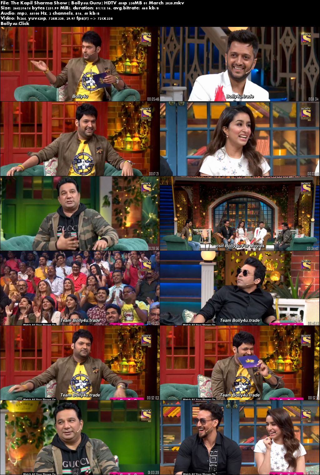 The Kapil Sharma Show HDTV 480p 250MB 01 March 2020 Download