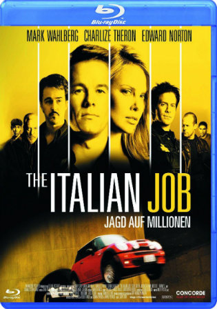 The Italian Job 2003 BRRip 850MB Hindi Dual Audio 720p