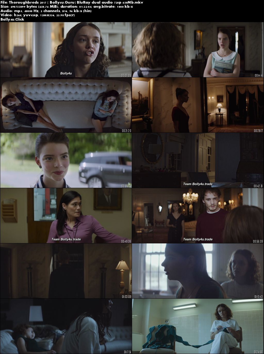 Thoroughbreds 2017 BluRay 650MB Hindi Dual Audio 720p Download