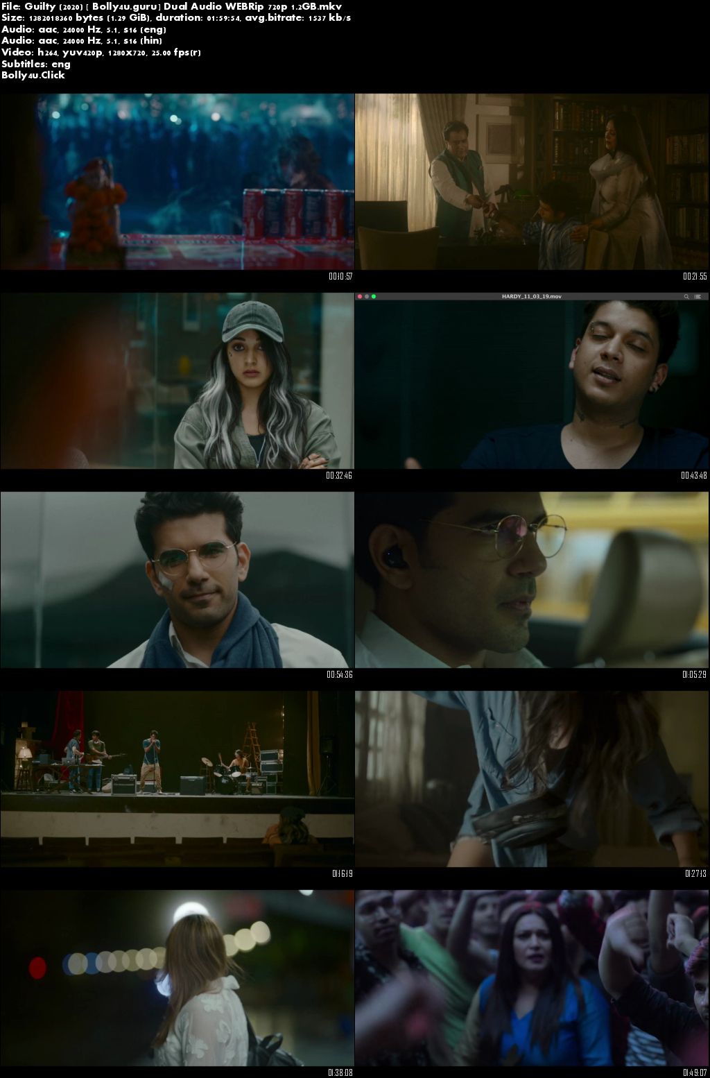 Guilty 2020 WEBRip 1.2GB Hindi Dual Audio 720p Download