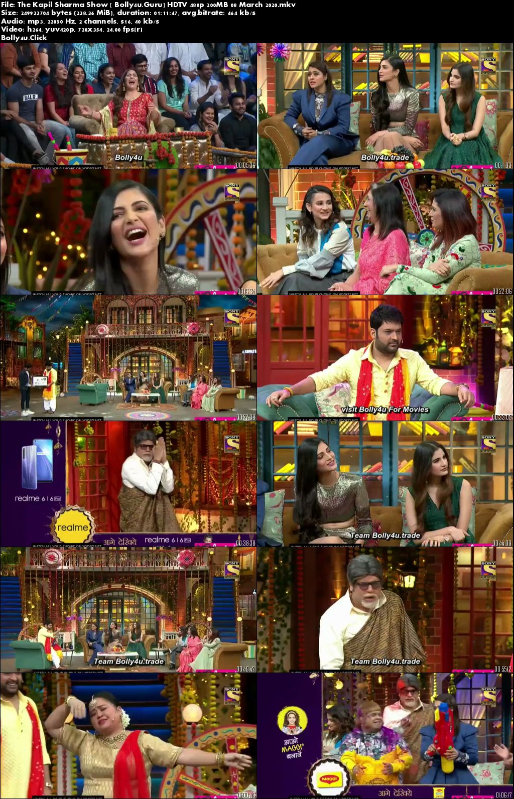 The Kapil Sharma Show HDTV 480p 200MB 08 March 2020 Download