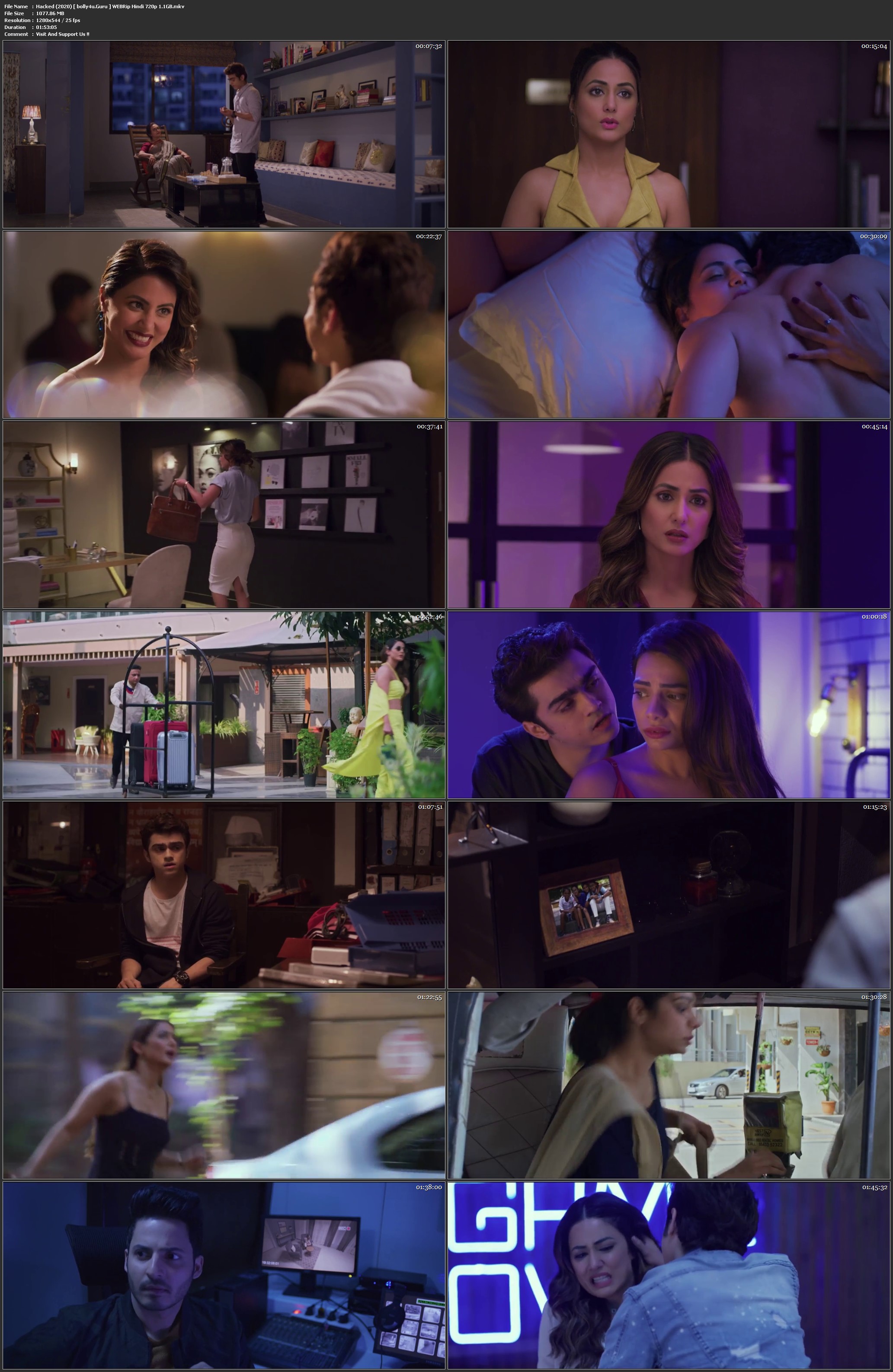 Hacked 2020 WEBRip 300MB Full Hindi Movie Download 480p