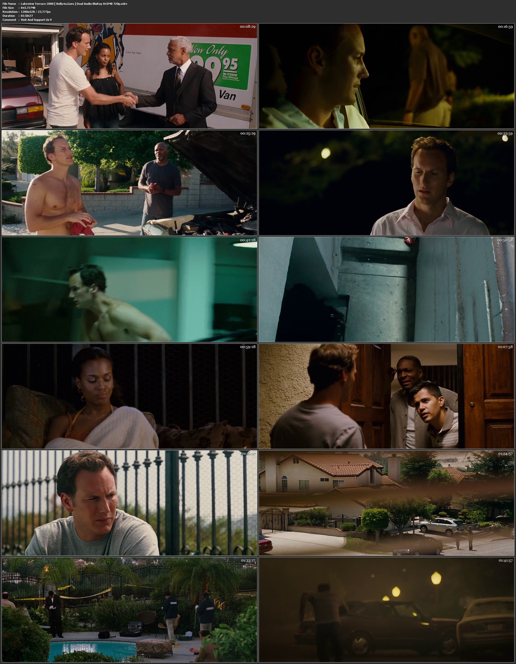 Lakeview Terrace 2008 BluRay 850MB Hindi Dual Audio 720p Download