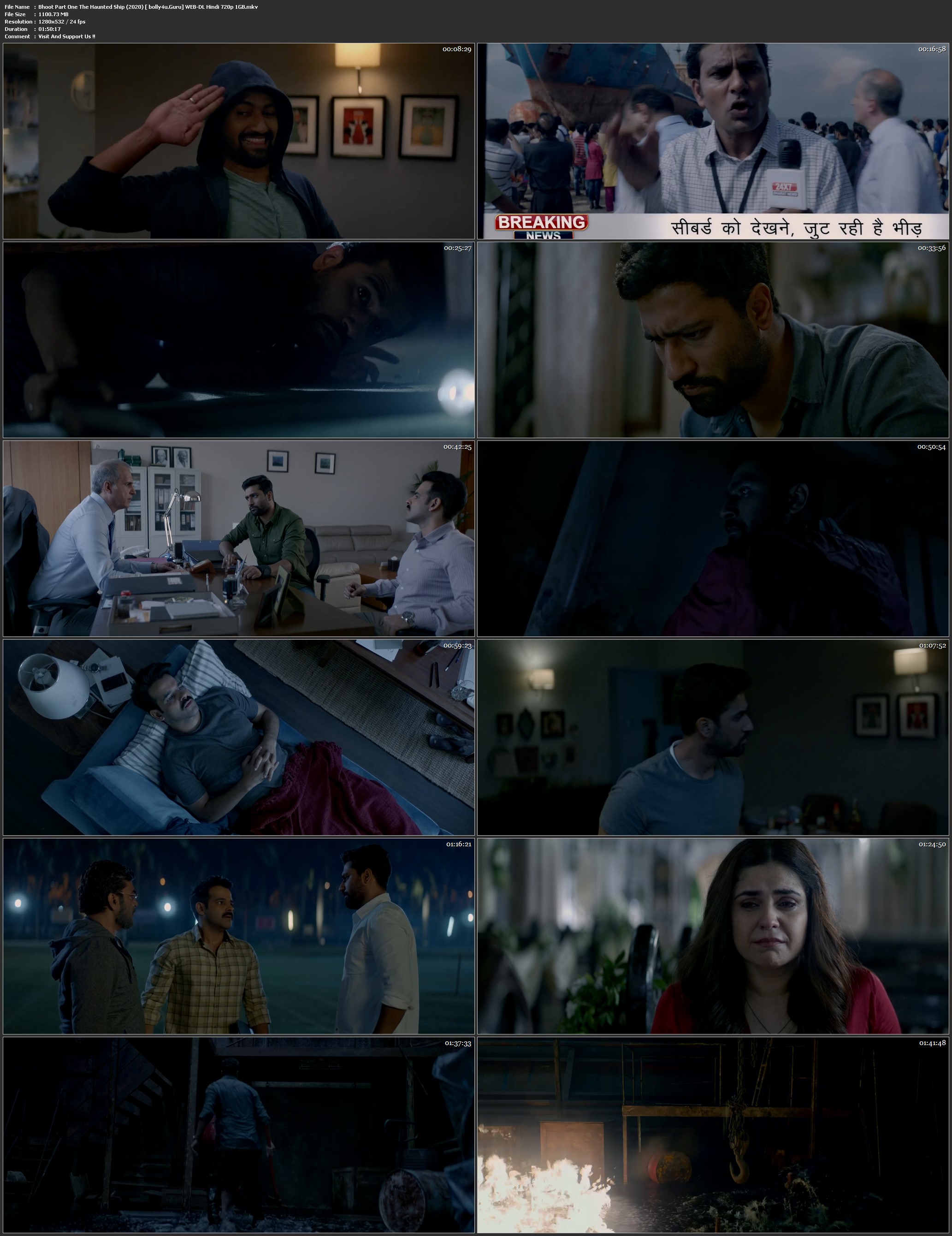 Bhoot Part One The Haunted Ship 2020 WEB-DL 300MB Hindi 480p download
