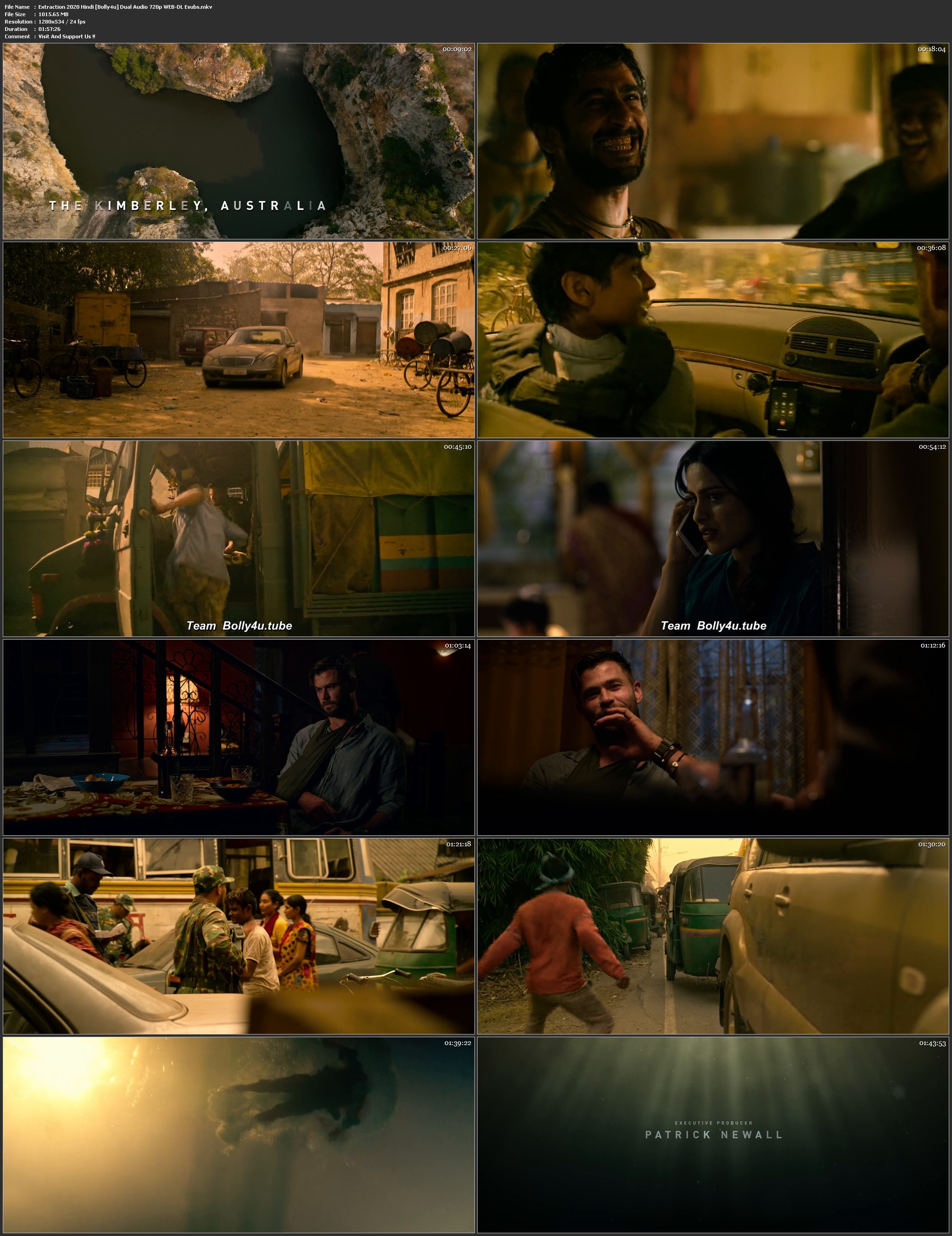 Extraction 2020 WEB-DL 999MB Hindi Dual Audio 720p Download
