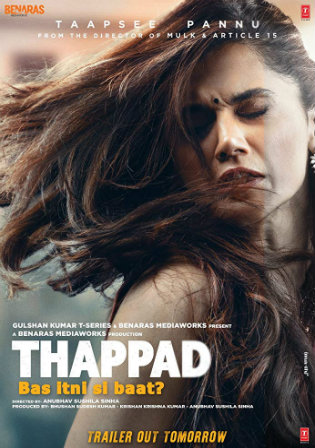 Thappad 2020 WEBRip 999MB Full Hindi Movie Download 720p Watch Online Full Movie Download bolly4u