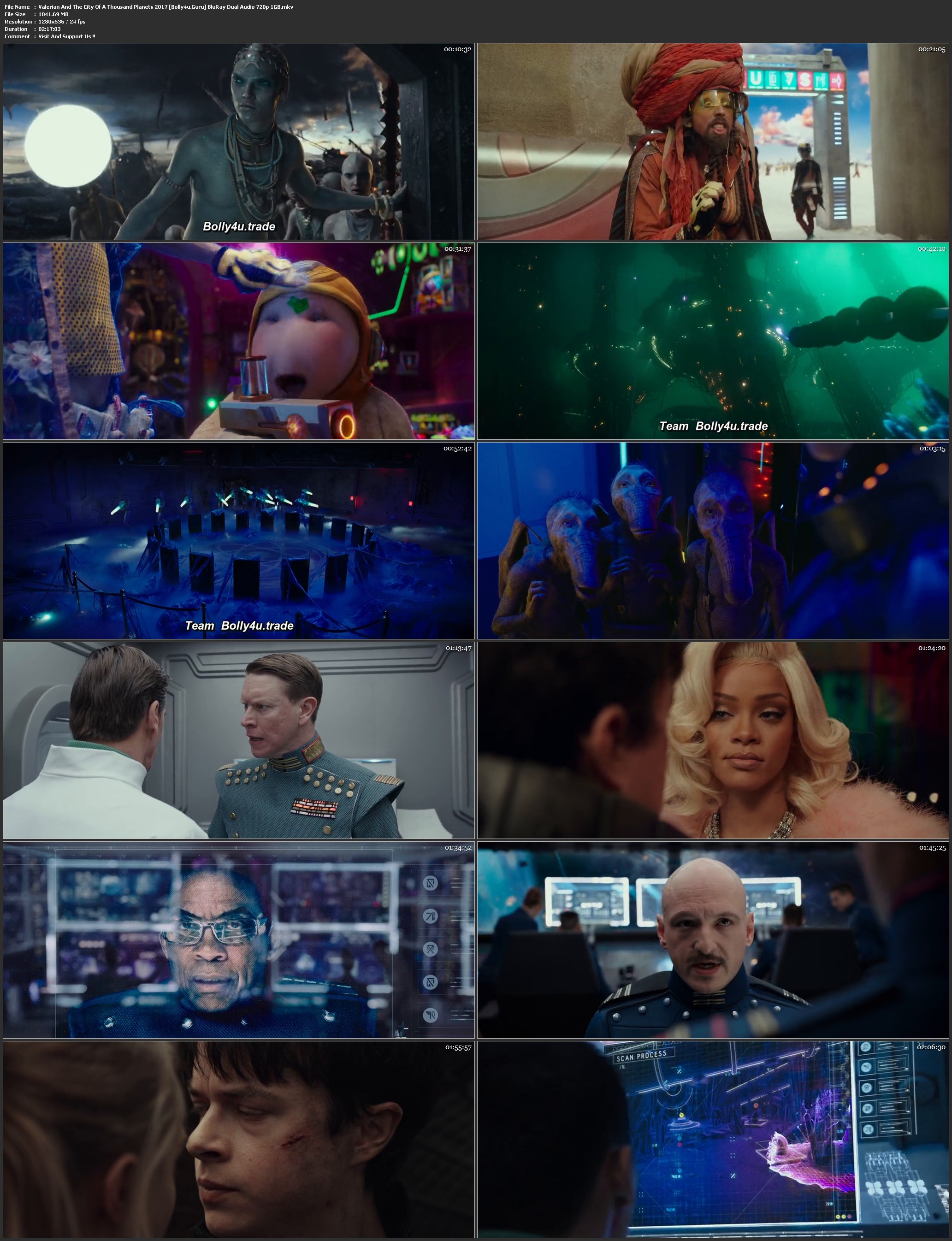 Valerian And The City Of A Thousand Planets 2017 BRRip 400MB Hindi Dual Audio 480p Download