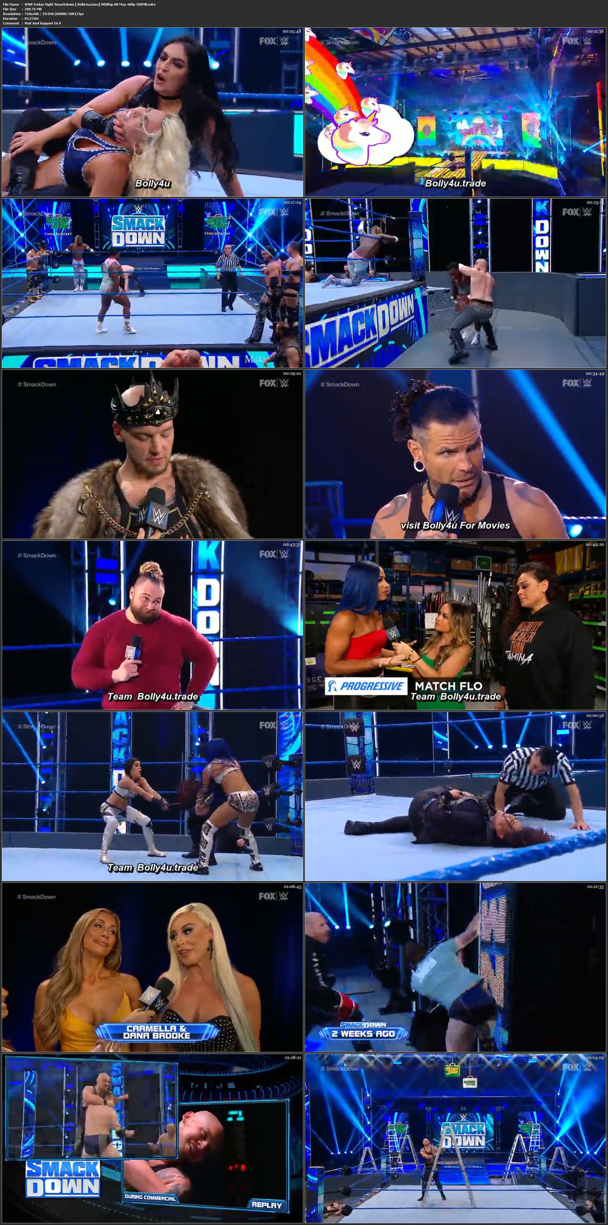 WWE Friday Night Smackdown WEBRip 280MB 480p 08 May 2020 Download