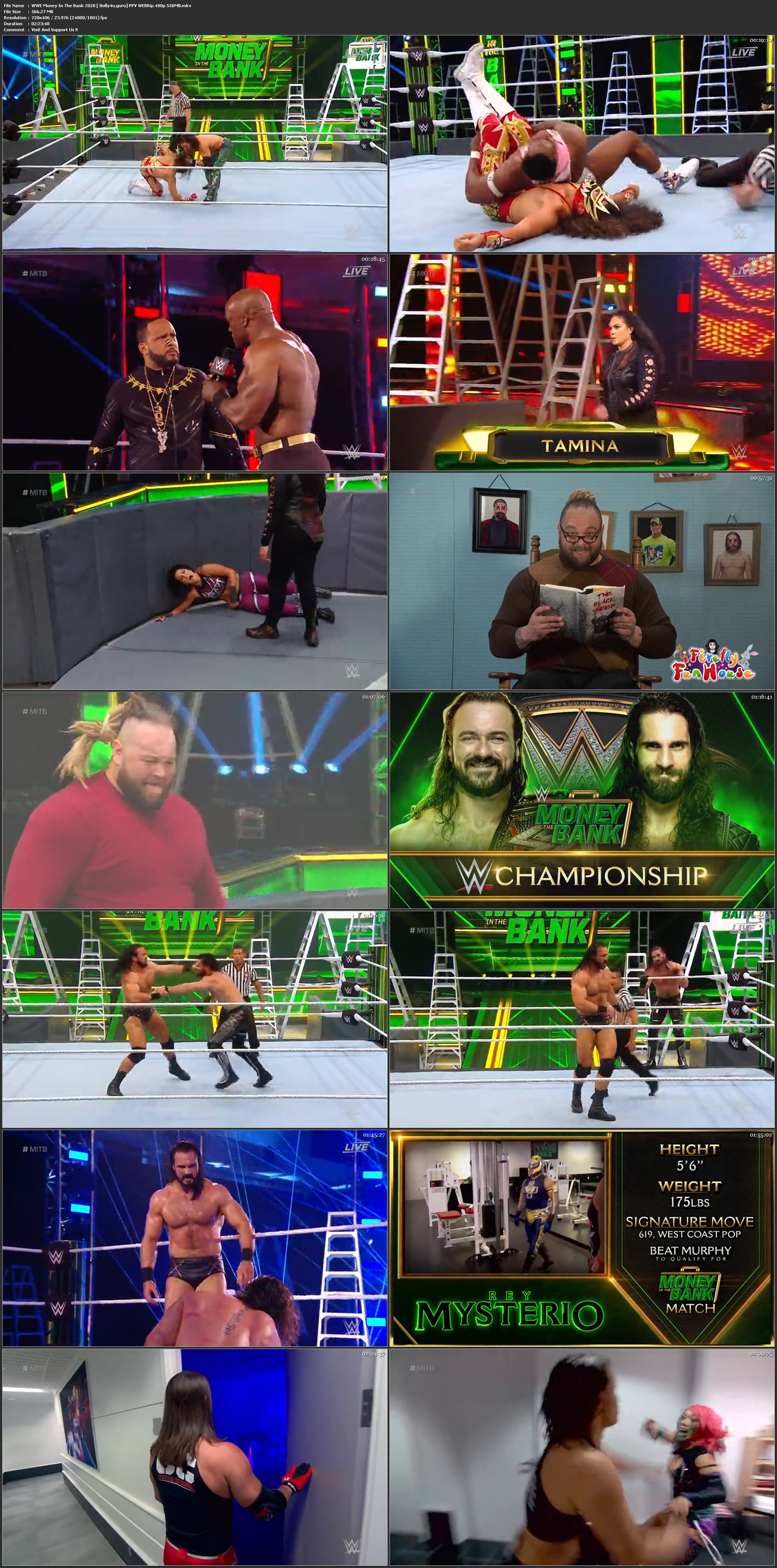 WWE Money In The Bank 2020 PPV WEBRip 480p 550MB x264 Download