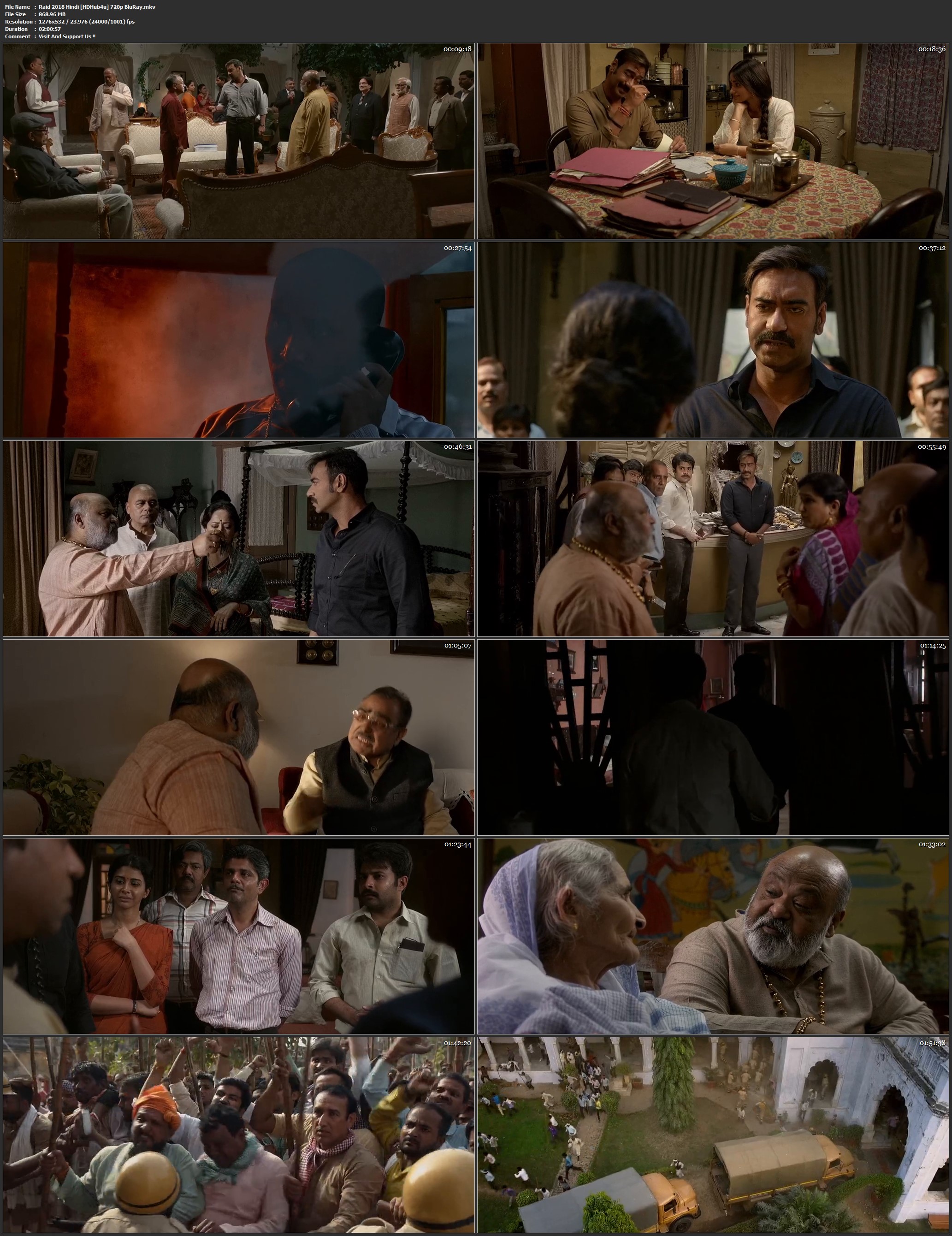 Raid (2018) Hindi BluRay 720p & 480p x264 | Full Movie