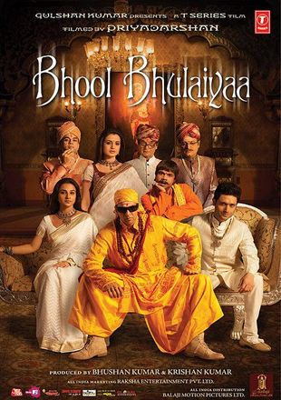 Bhool Bhulaiyaa 2007 BRRip 400MB Hindi Movie Download 480p Watch Online Free bolly4u