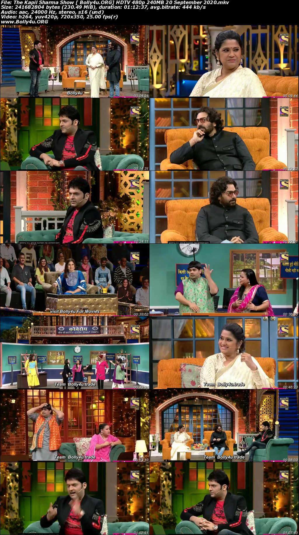 The Kapil Sharma Show HDTV 480p 200MB 20 September 2020 Download